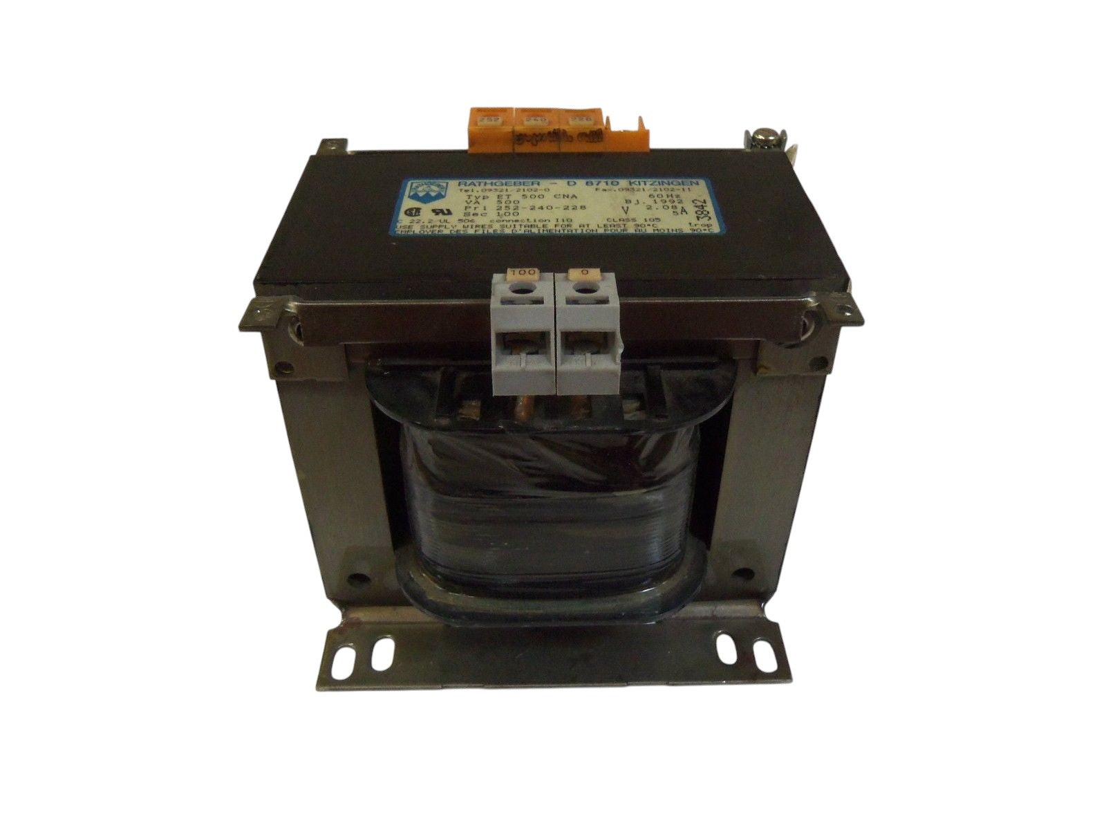RATHGEBER TRANSFORMER ET-500-CNA UNMP