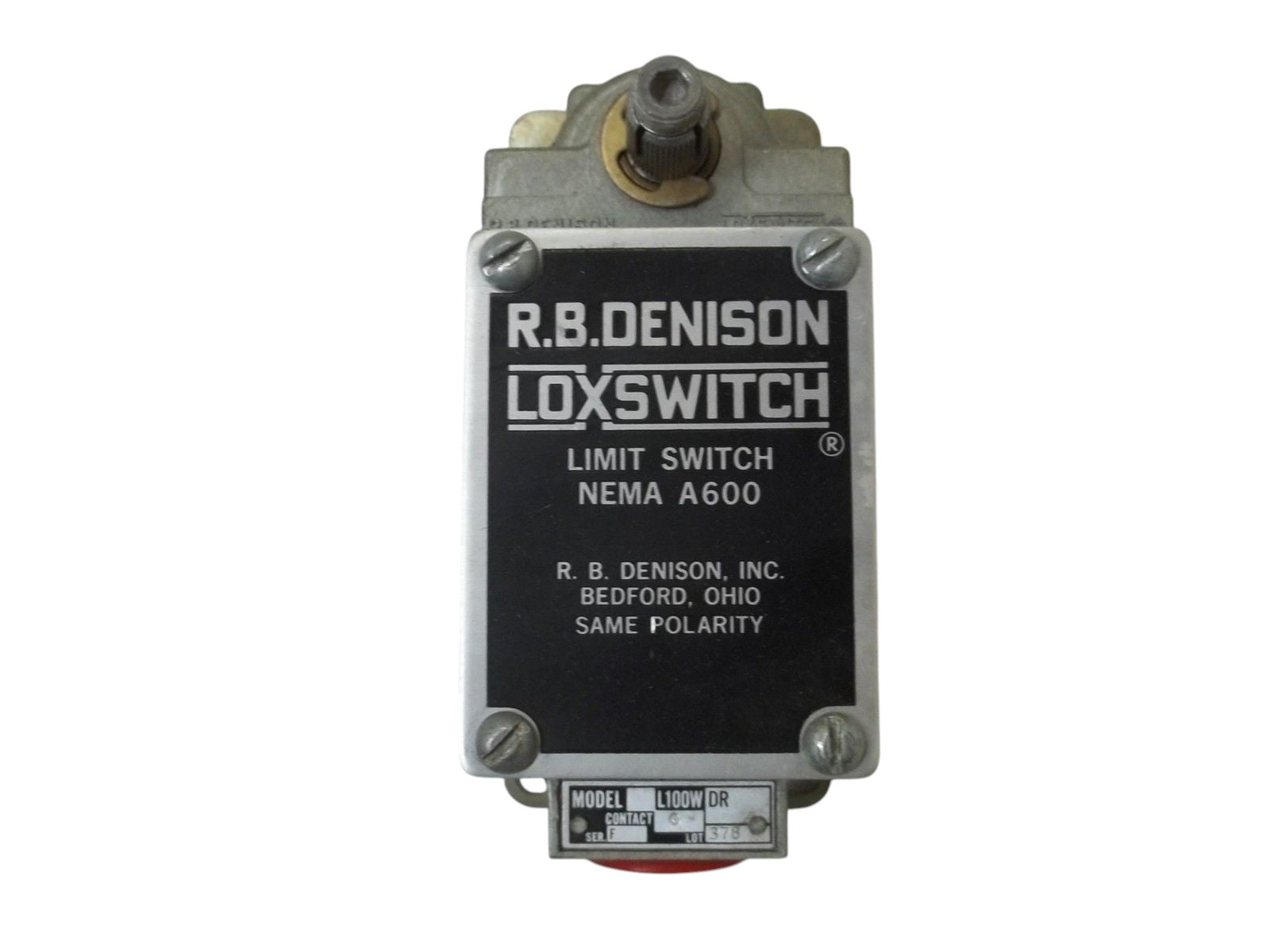 R.B. DENSION L100WDR LIMIT SWITCH UNMP