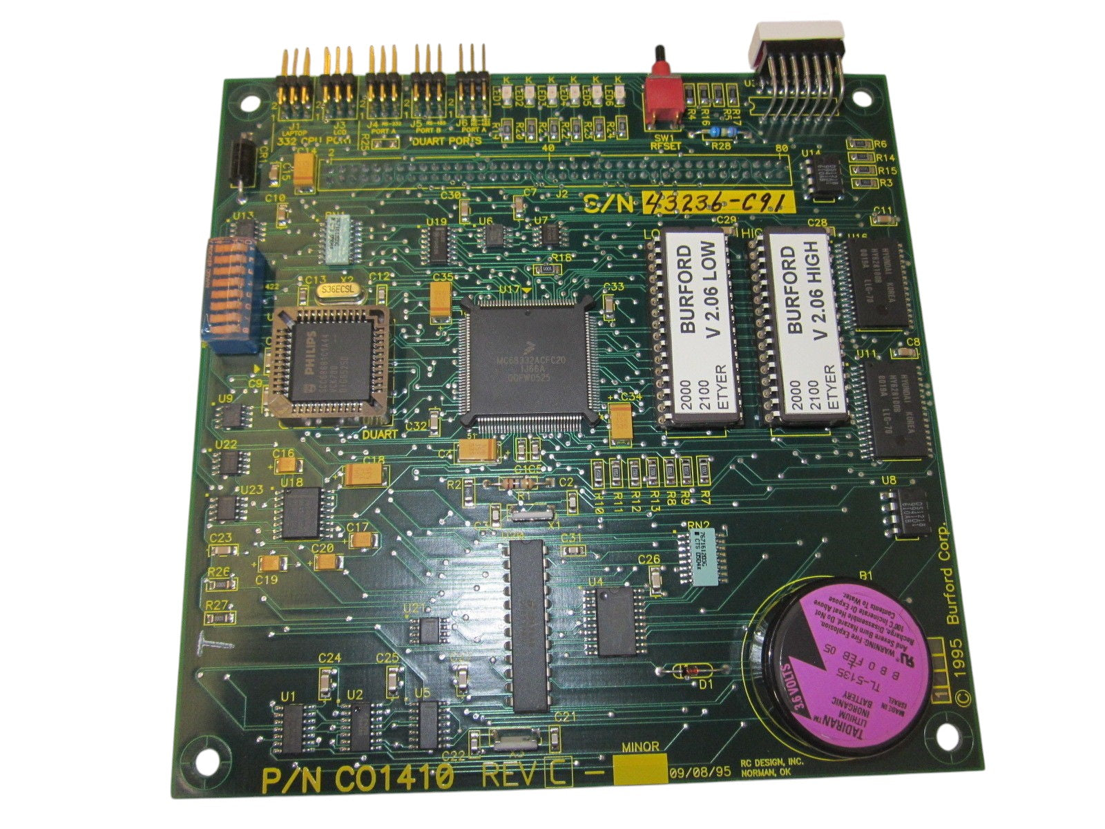 BURFORD CO1410 CONTROL PROCESS UNIT BOARD NSNP