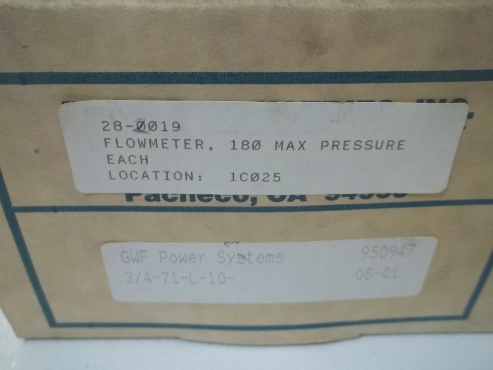 RCM INDUSTRIES 3/4-71-L-10 GAUGE 0-10 NSMP