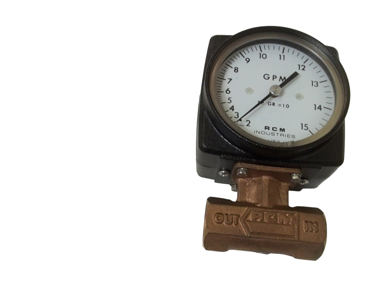 RCM INDUSTRIES 3/4-71-L-15 FLOW GAUGE 0-15 NSNP