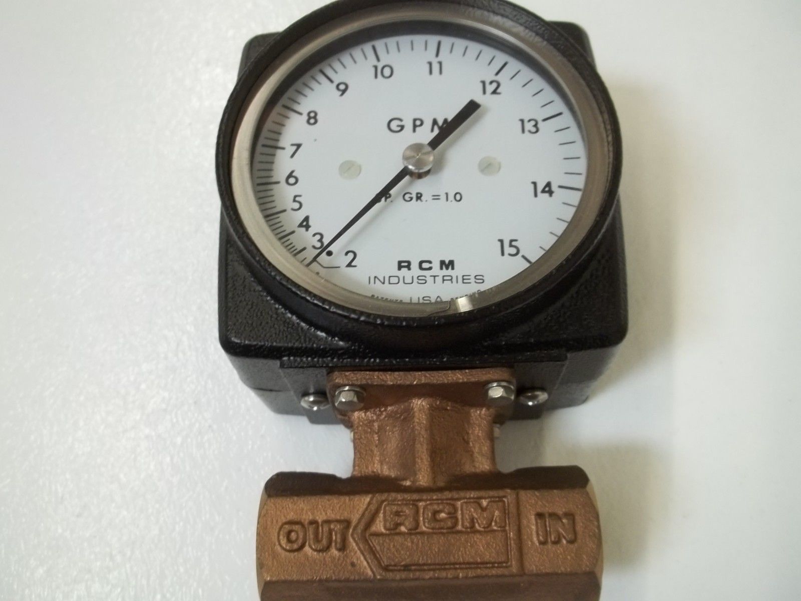 RCM INDUSTRIES 3/4-71-L-15 FLOW GAUGE 0-15 NSNP