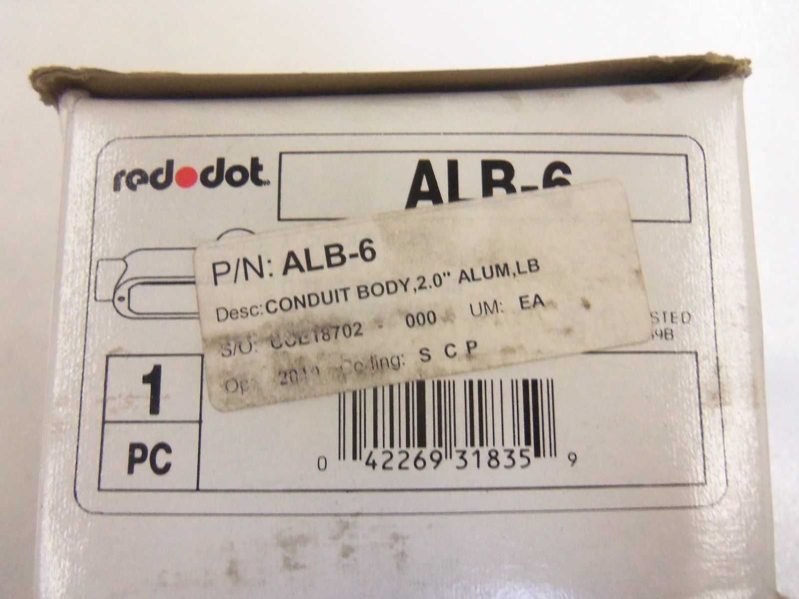 RED DOT ALB-6 CONDUIT BODY  NSMP