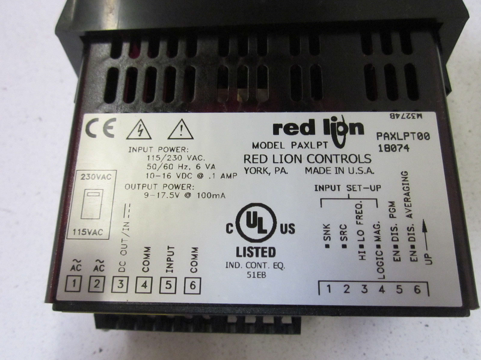 RED LION CONTROLS PAXLPT UNMP