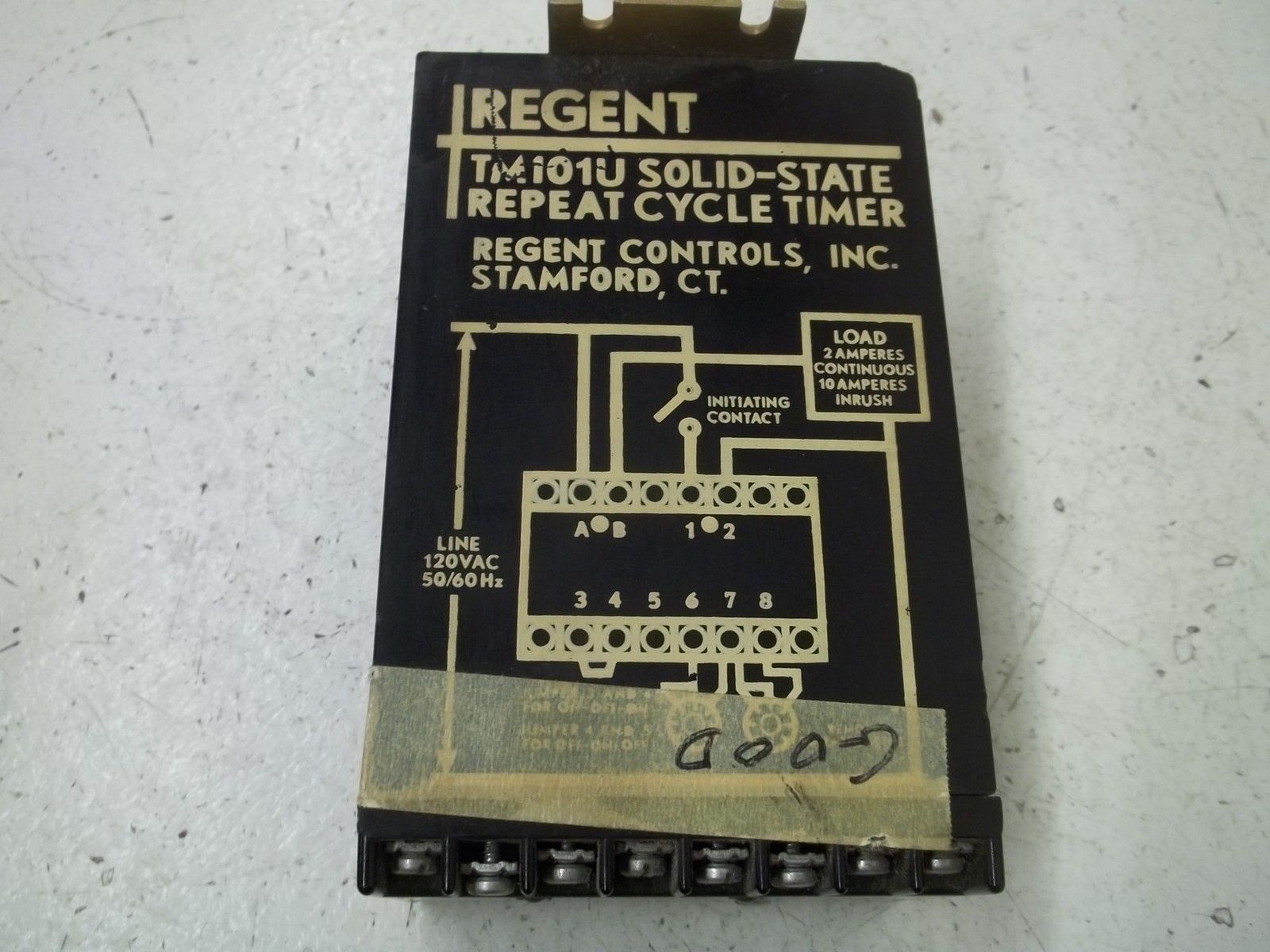 REGENT CONTROLS TM101U SOLID-STATE REPEAT CYCLE TIMER UNMP