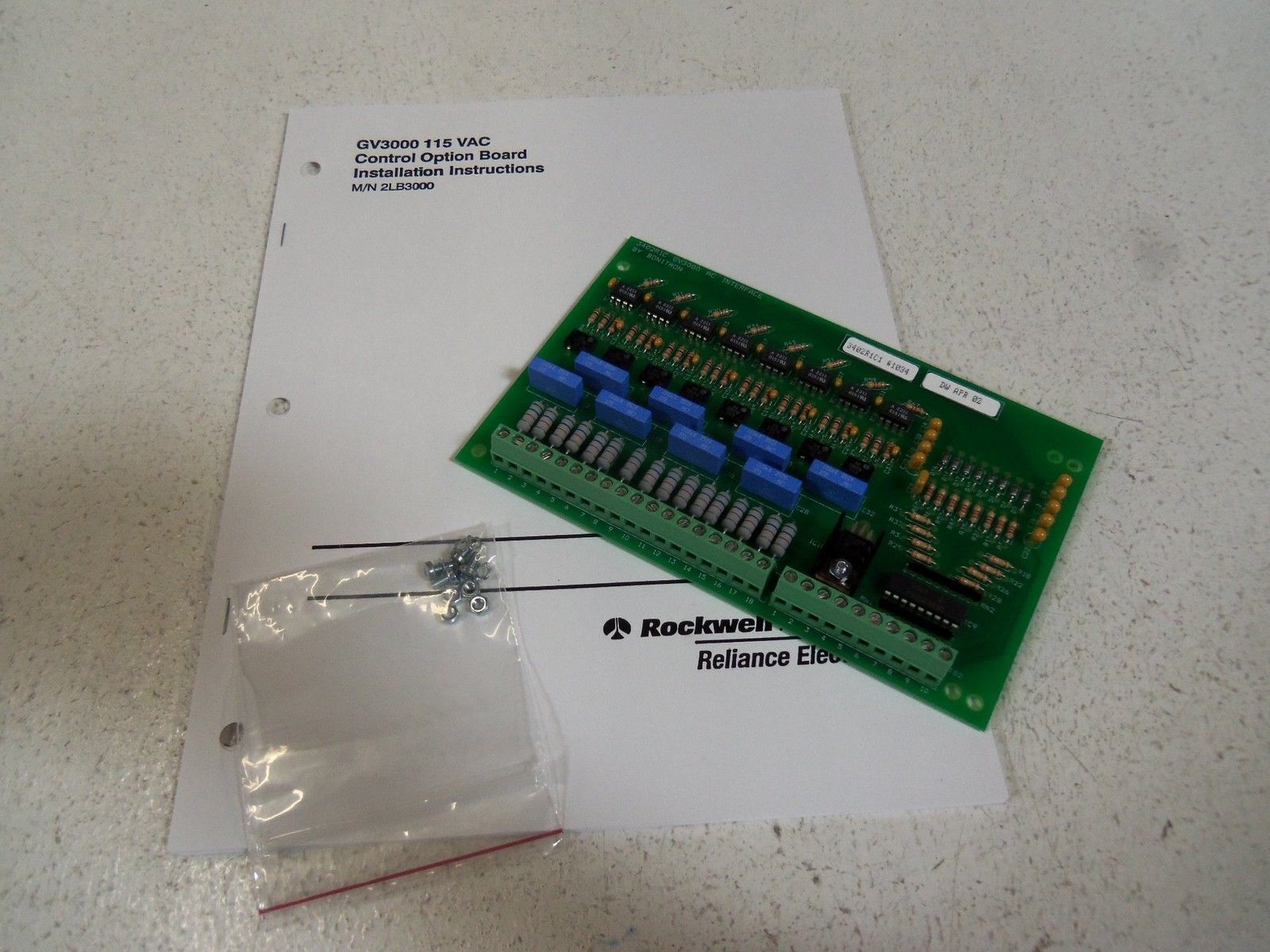 RELIANCE ELECTRIC 115V INTERFACE CARD FOR GV3000 2LB3000 NSMP