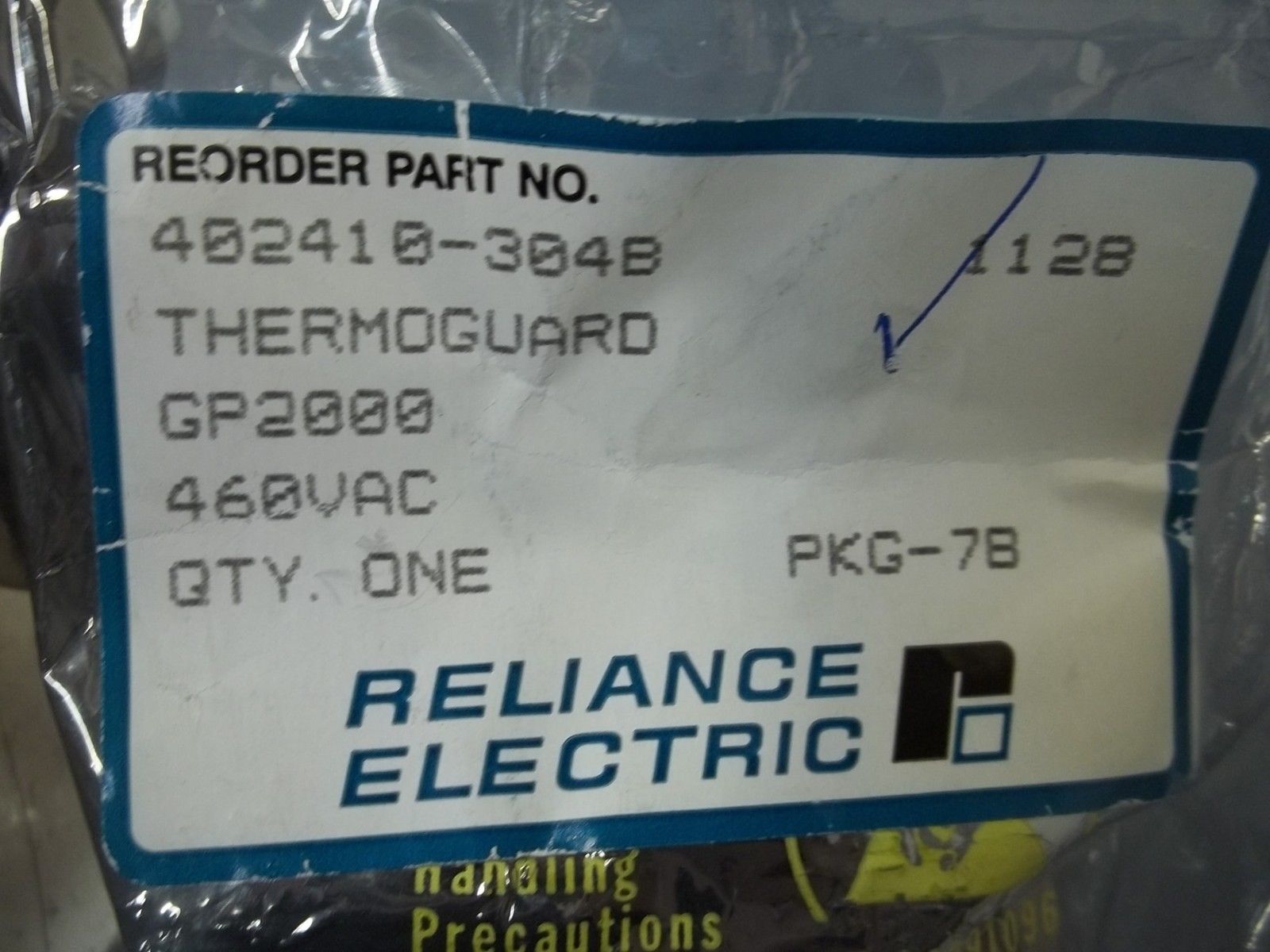 RELIANCE ELECTRIC 402410-304B THERMOGUARD  NSMP