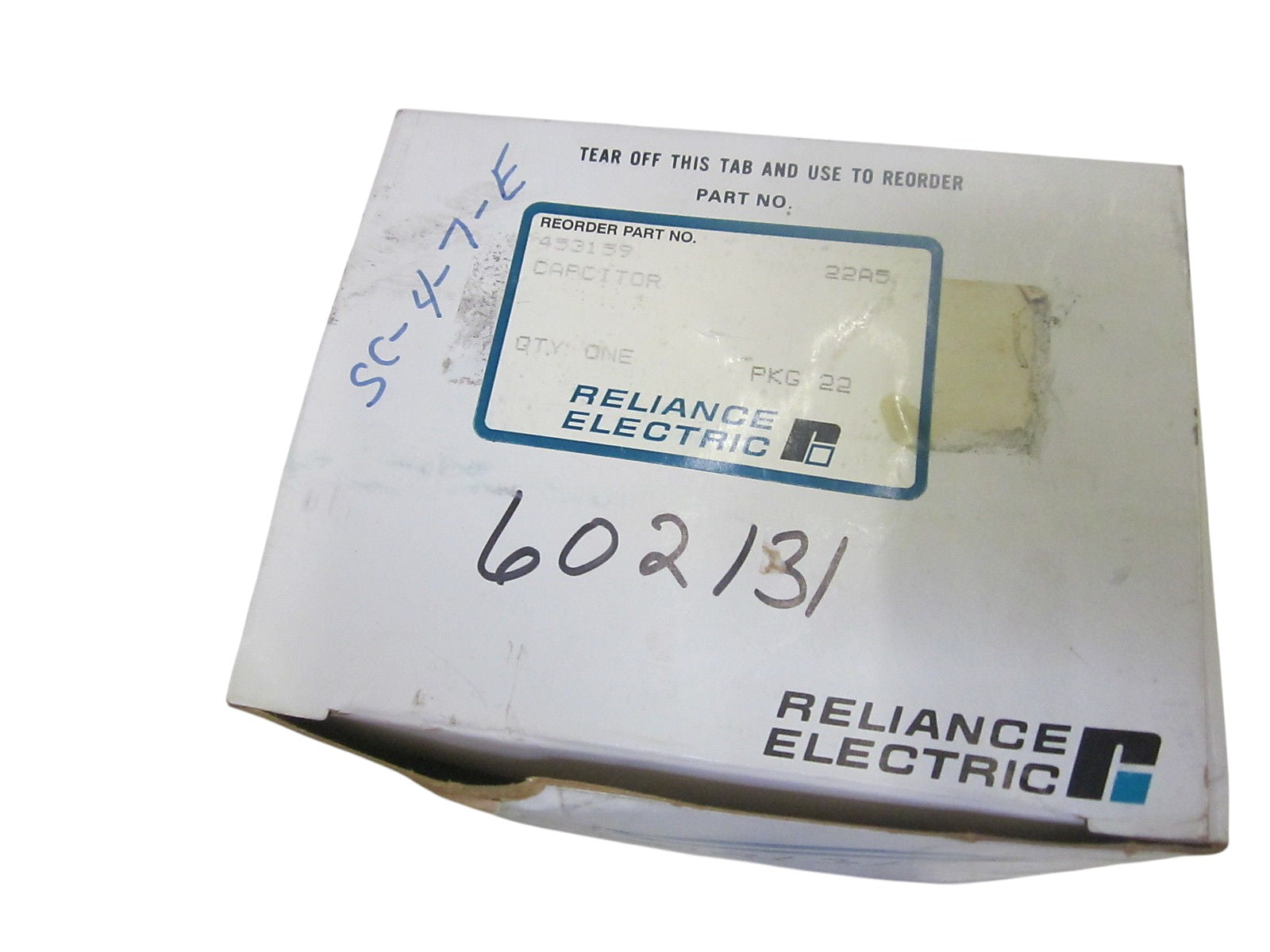 RELIANCE ELECTRIC 453159 CAPACITOR 500VDC NSMP