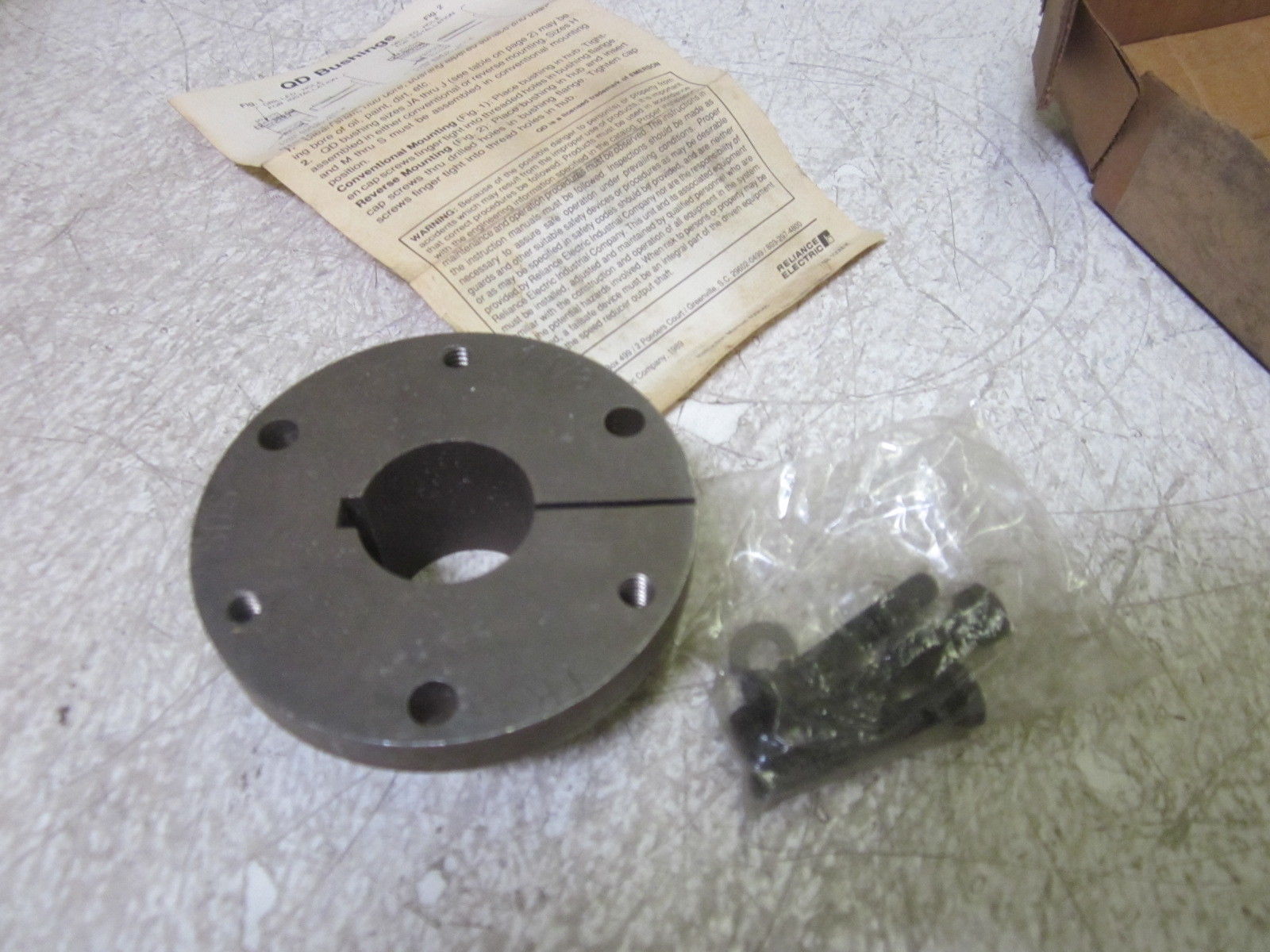 RELIANCE ELECTRIC 7/88 100M-K QD BRUSHINGS NSMP