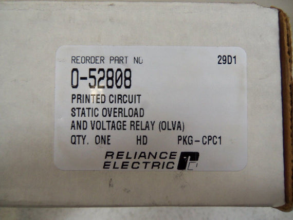 RELIANCE ELECTRIC 0-52808  NSFS