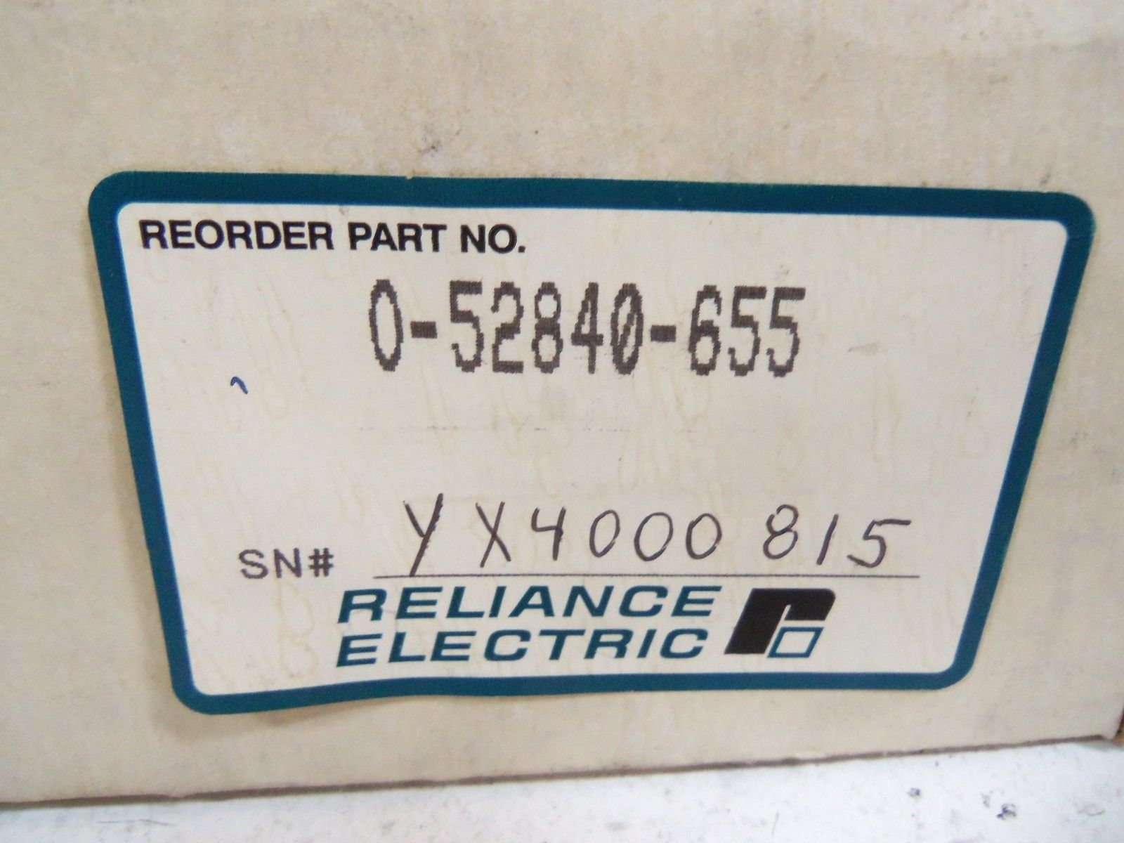 RELIANCE ELECTRIC PC BOARD 0-52840-655 NSMP