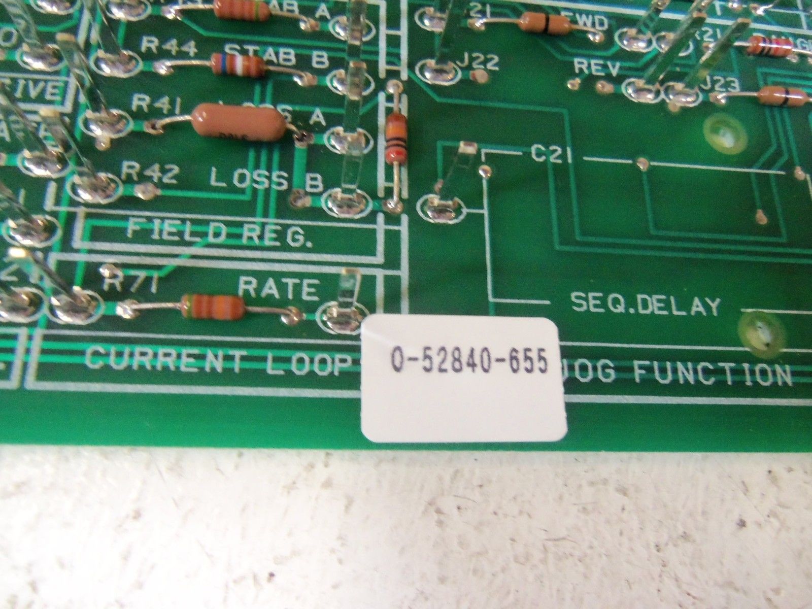 RELIANCE ELECTRIC PC BOARD 0-52840-655 NSMP