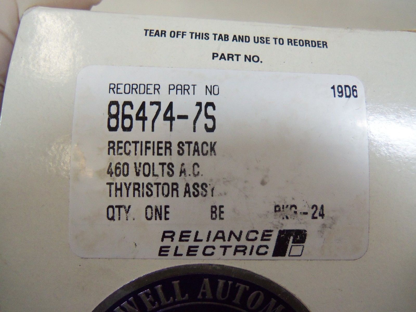 RELIANCE ELECTRIC RECTIFIER STACK 86474-7S NSMP
