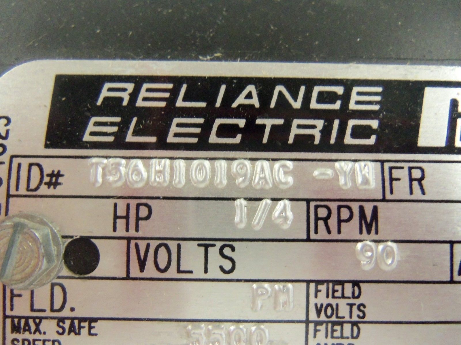 RELIANCE ELECTRIC T56H1019AC-YW MOTOR 1/4 HP 1725 RPM  *NEW NO BOX*