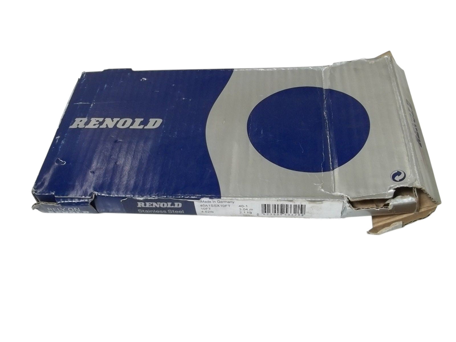 RENOLD SYNERGY 40A1SSX10FT RIVETED CHAIN STAINLESS STEEL 10FT NSMP