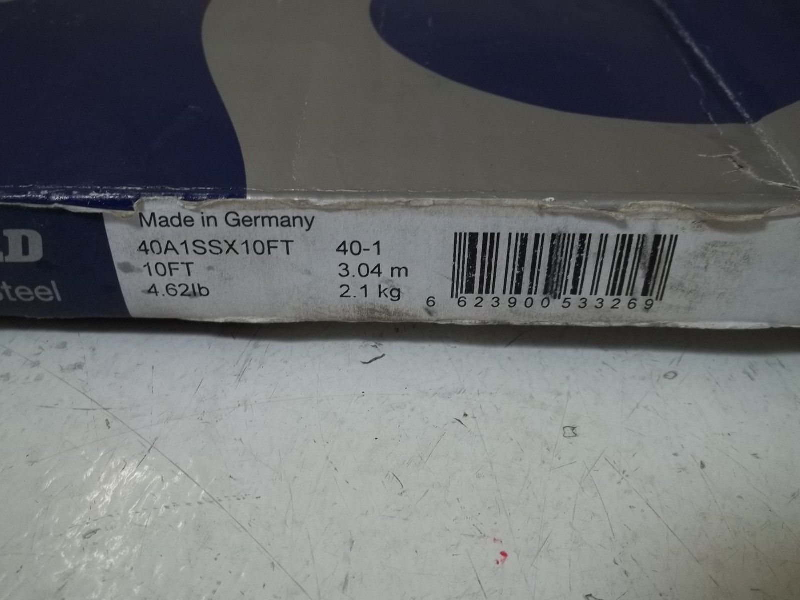 RENOLD SYNERGY 40A1SSX10FT RIVETED CHAIN STAINLESS STEEL 10FT NSMP