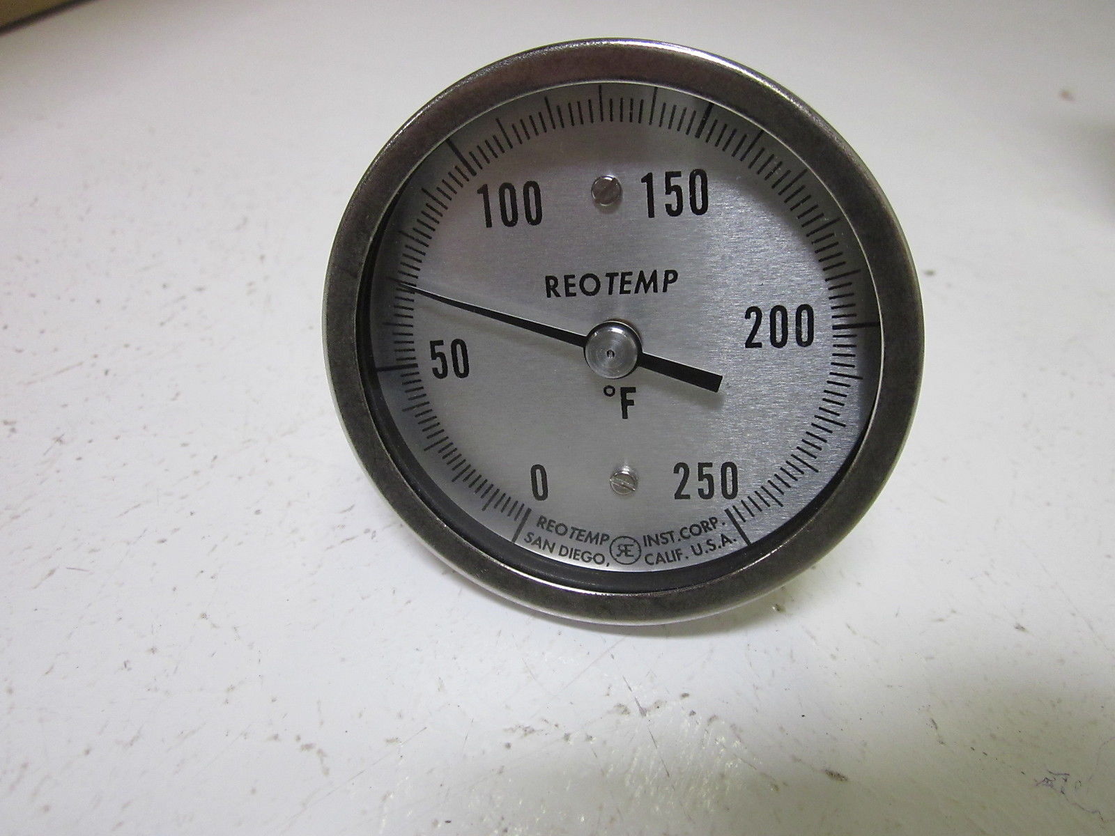 REOTEMP A 3" 0-250 F THERMOMETER 4" STEM NSMP