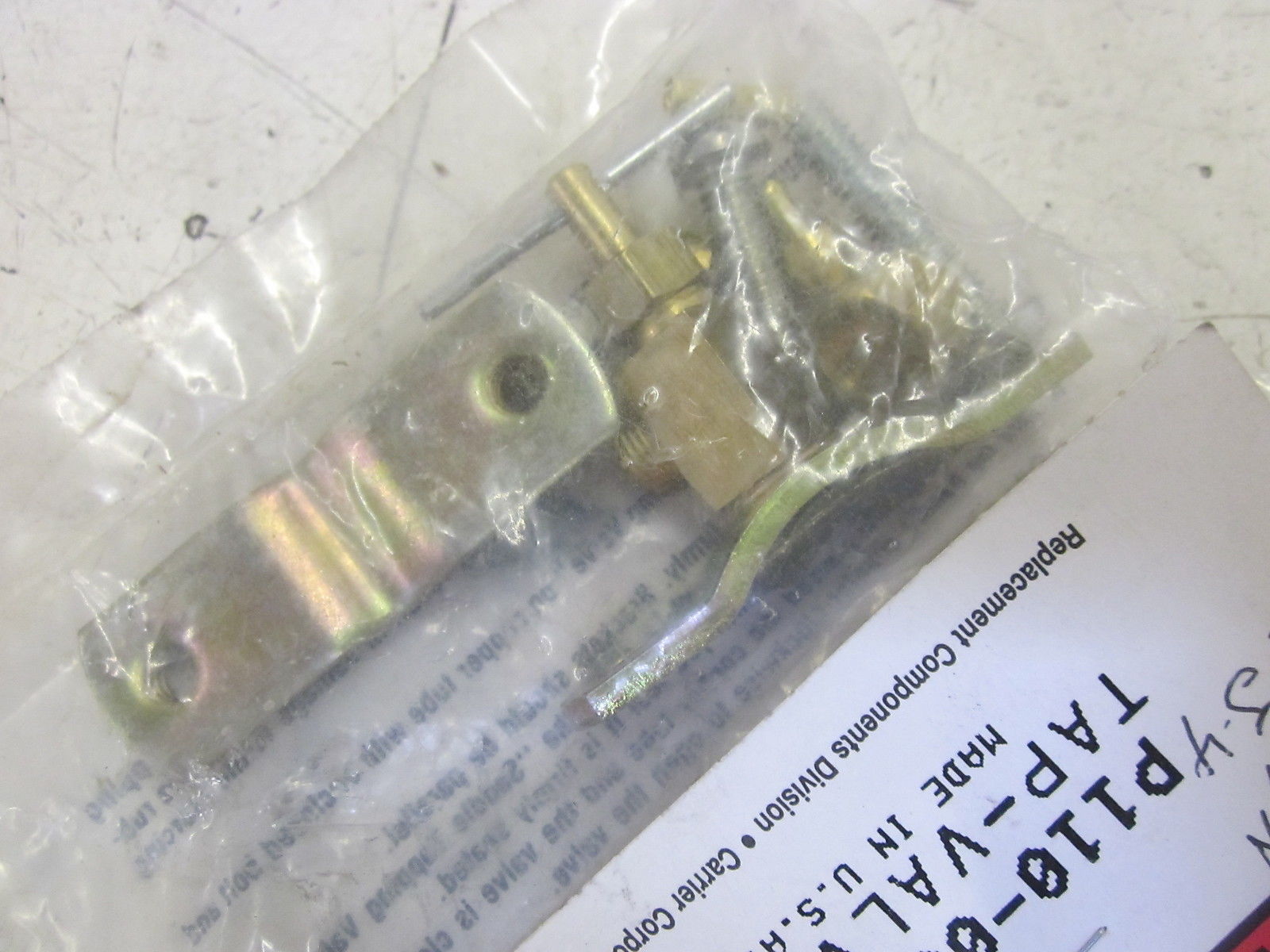 REPLACEMENT COMPONENTS DIVISION P110-0001 TAP VALVE NSMP