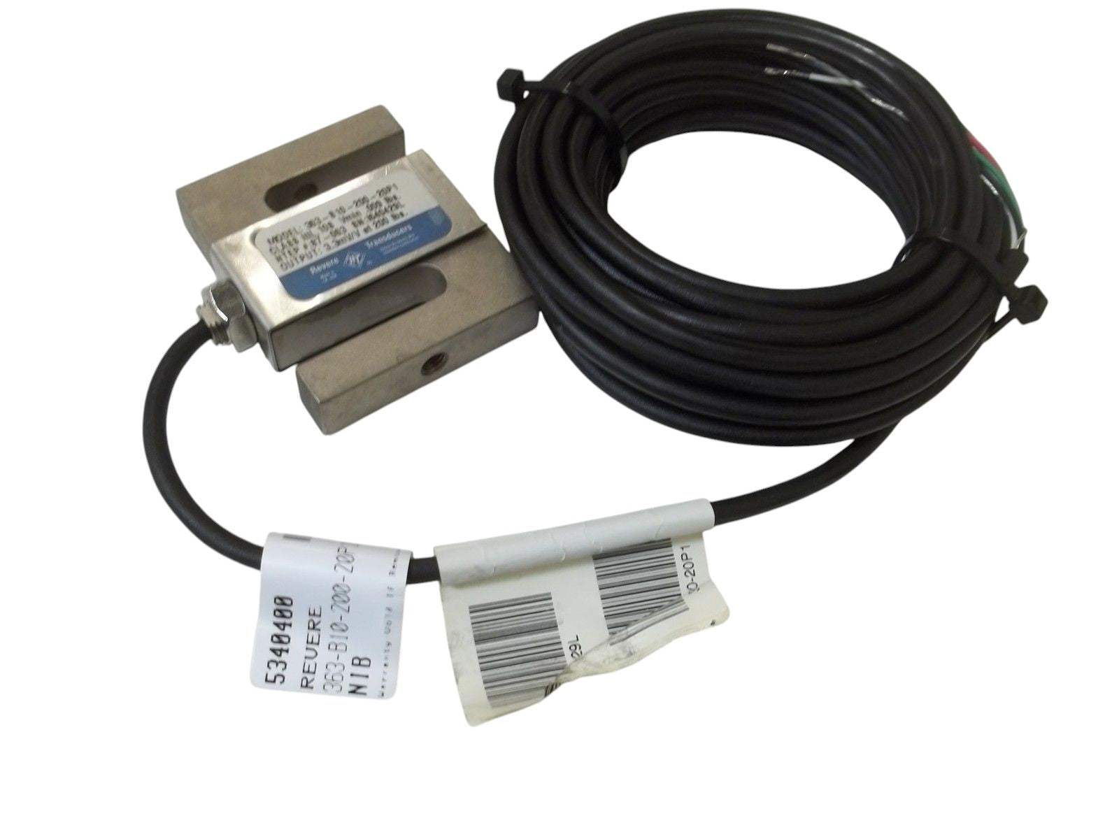 REVERE TRANSDUCERS 363-B10-200-20P1 LOAD CELL 200lbs NSNP