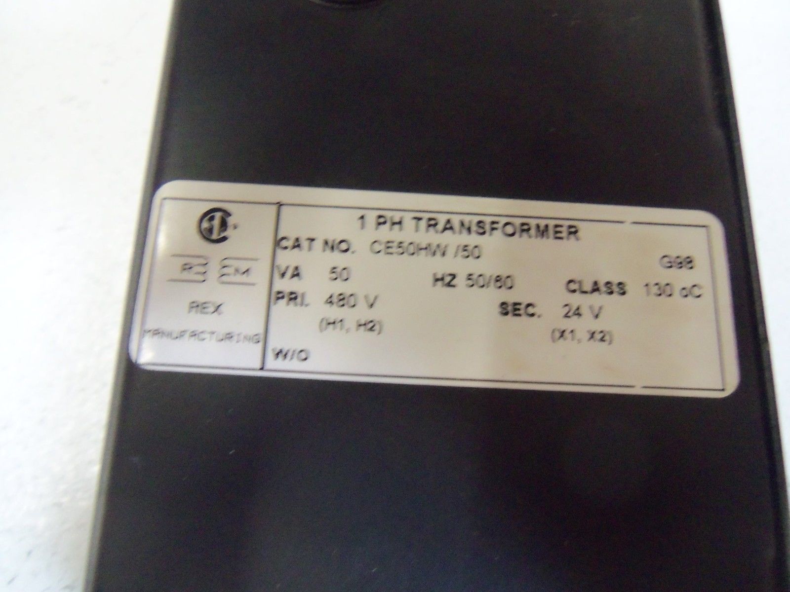 REX 1 PHASE TRANSFORMER CE50HW / 50 UNMP