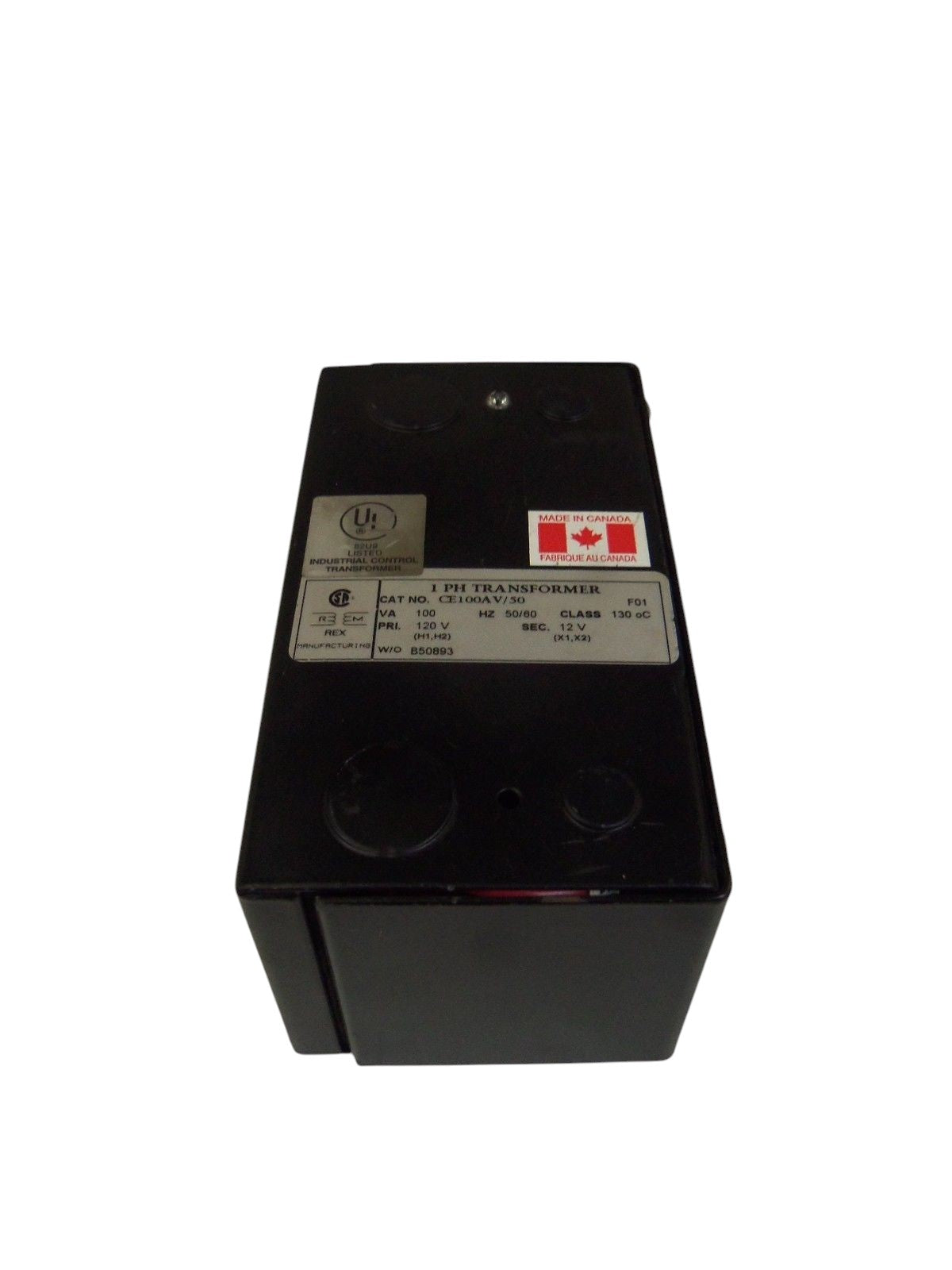 REX 1PH TRANSFORMER CE100AV / 50 UNMP