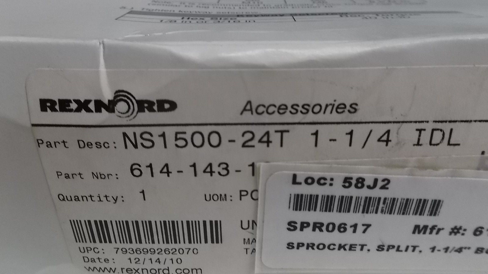 REXNORD NS1500-24T 1-1/4 IDL NSMP