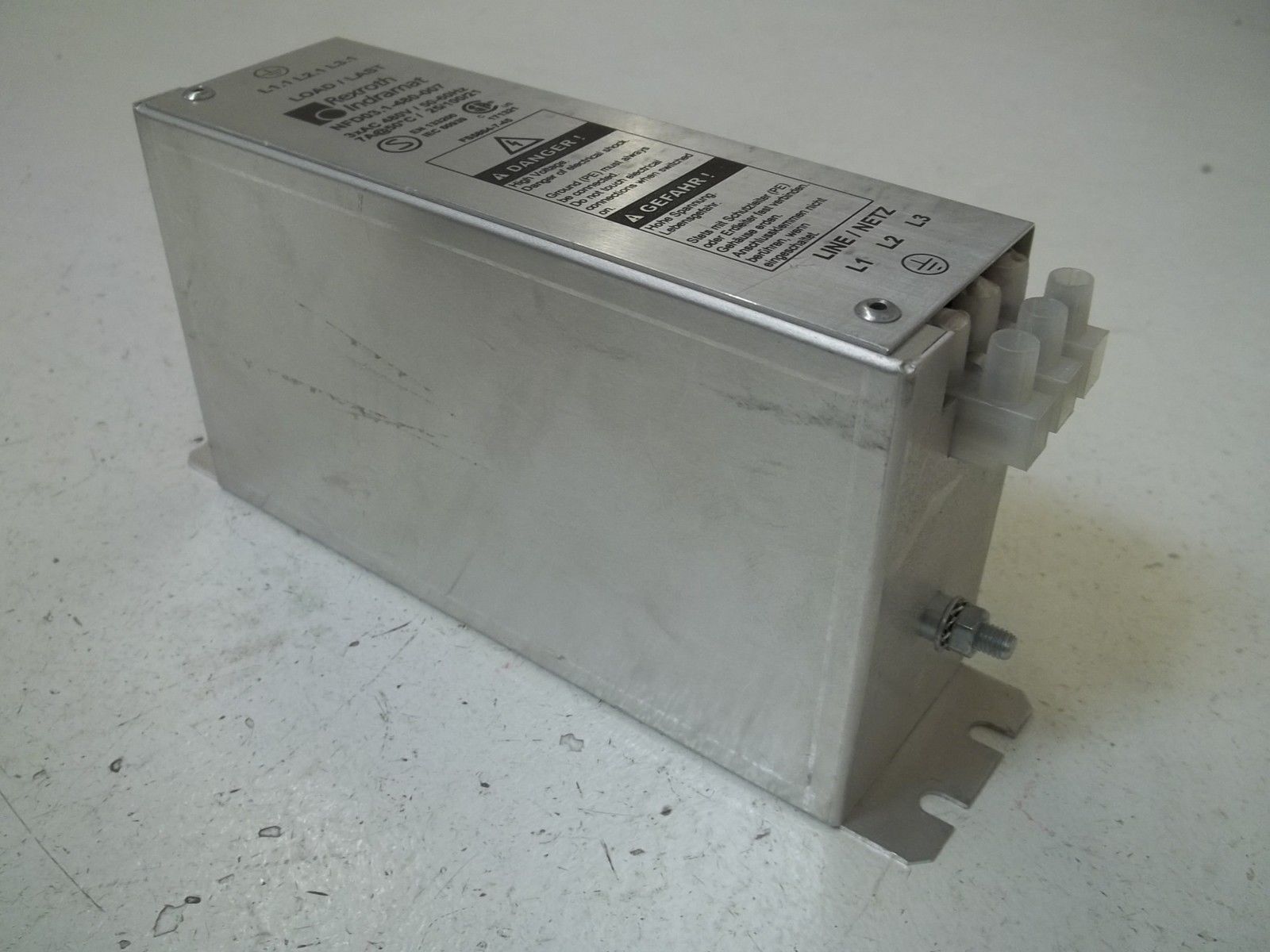 REXROTH INDRAMAT NFD03.1-480-007 POWER LINE FILTER UNMP