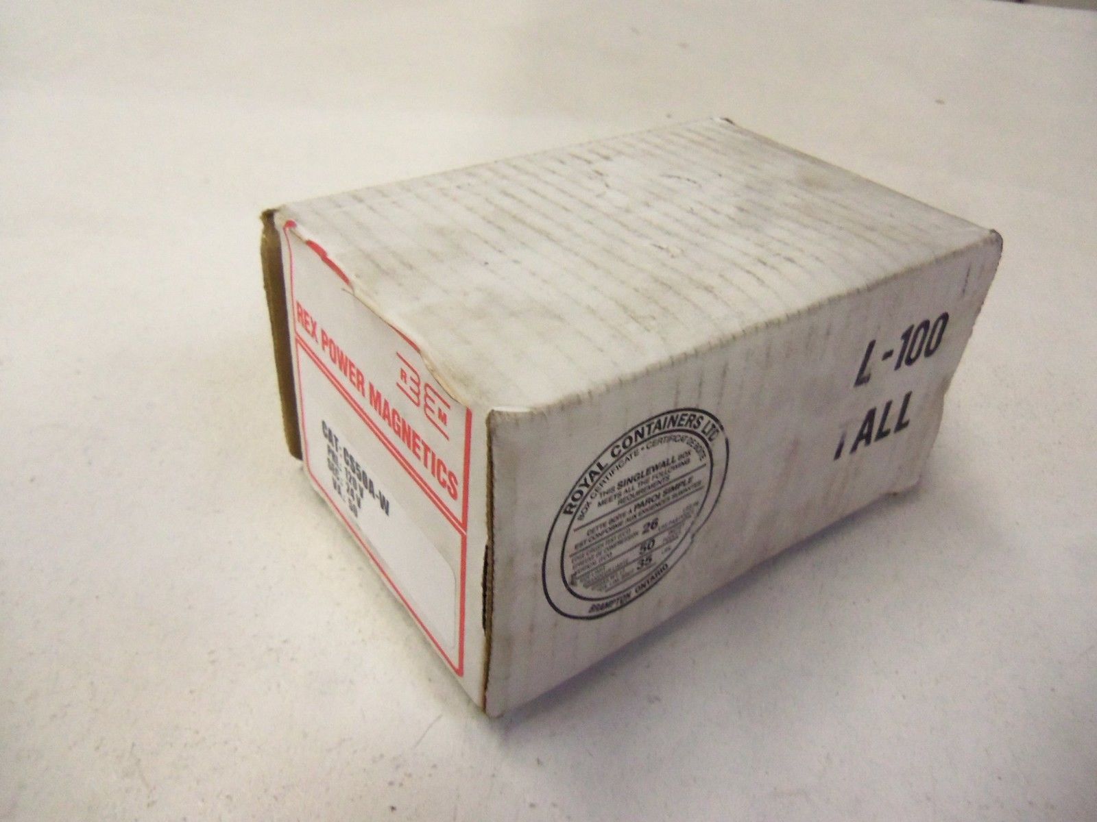 REX TRANSFORMER CONTROL CS50A-W *NEW IN BOX*
