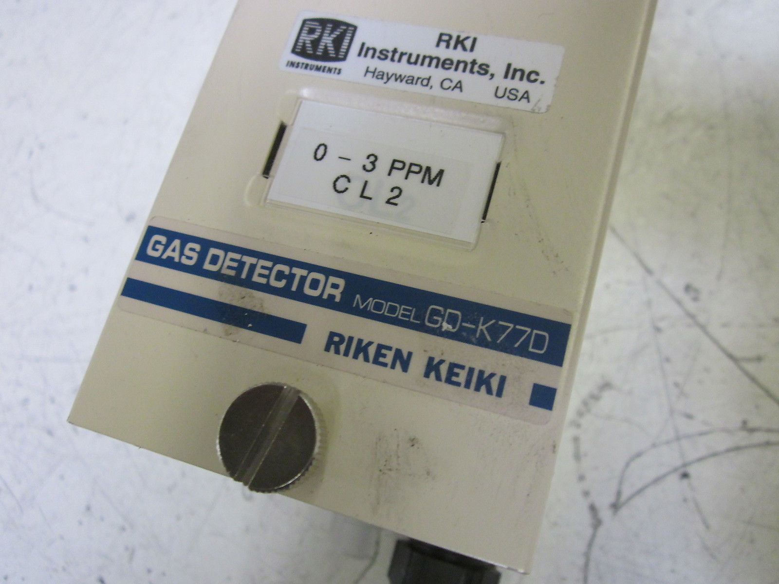 RIKEN KEIKI GD-K77D GAS LEAK DETECTOR (NO POWER CORD) UNMP