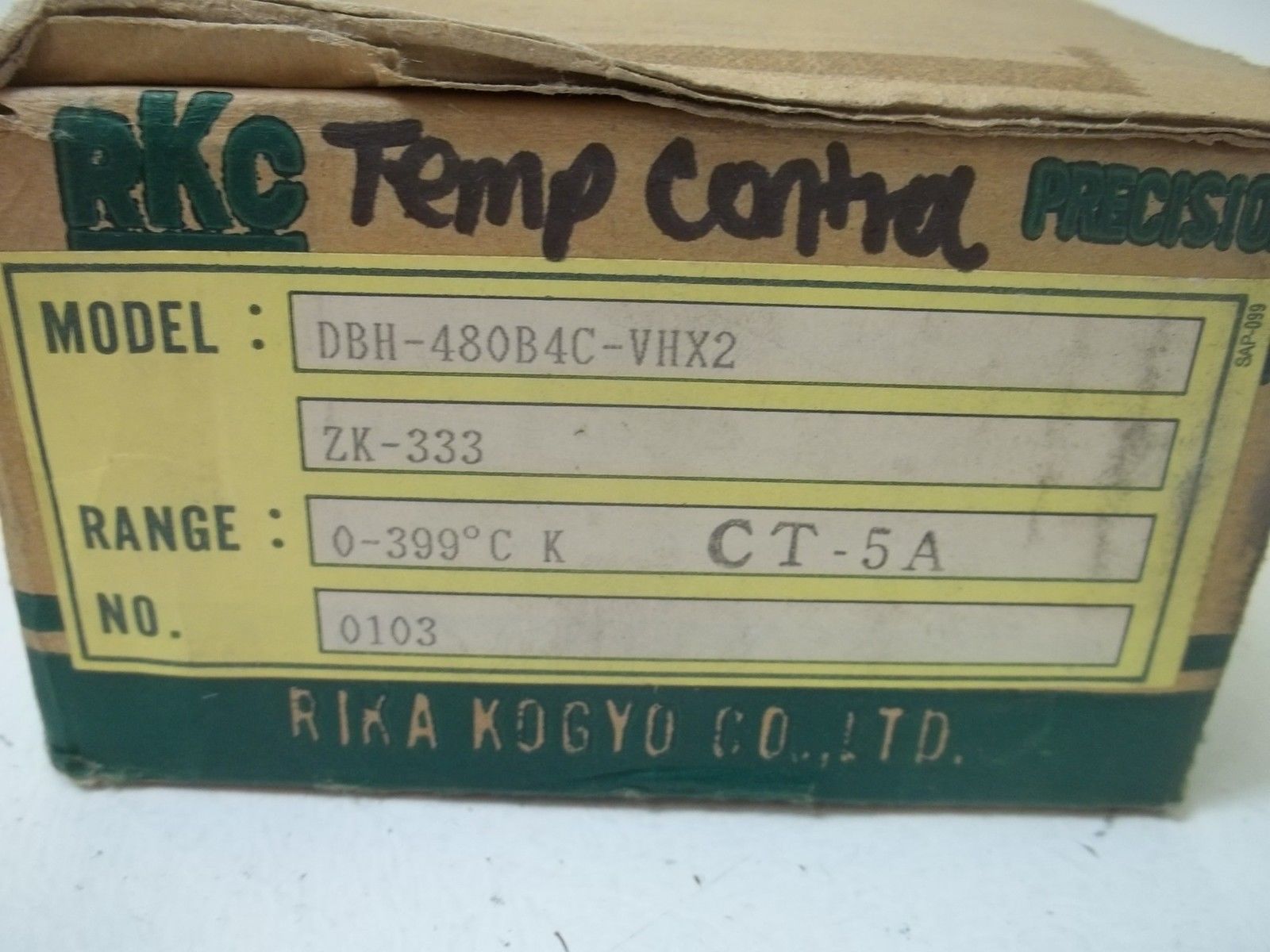 RKC KOGYO CO.  DBH-480B4C-VHX2 TEMPERATURE CONTROL NSMP