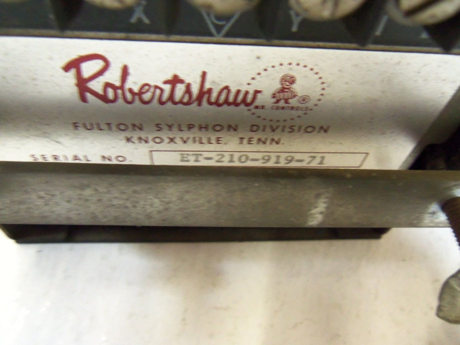 ROBERTSHAW ET-210-919-71 UNMP