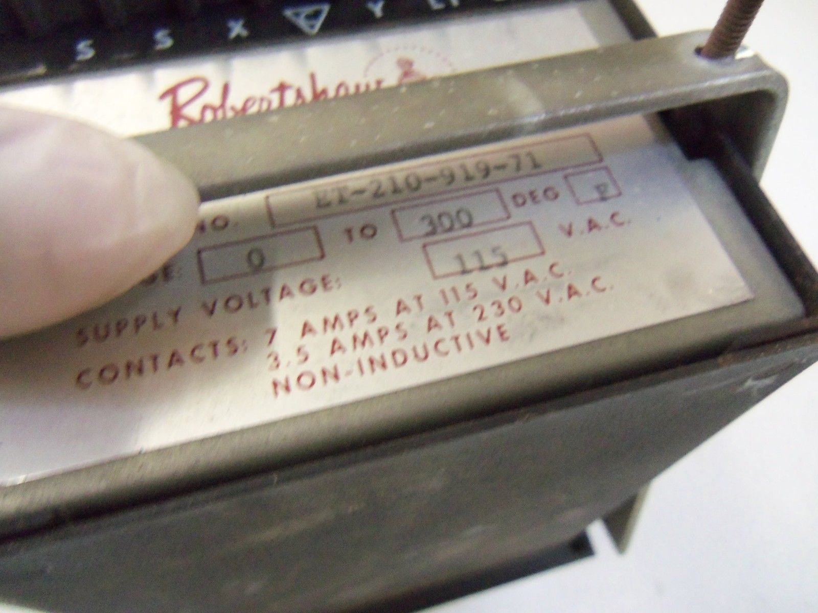 ROBERTSHAW ET-210-919-71 UNMP