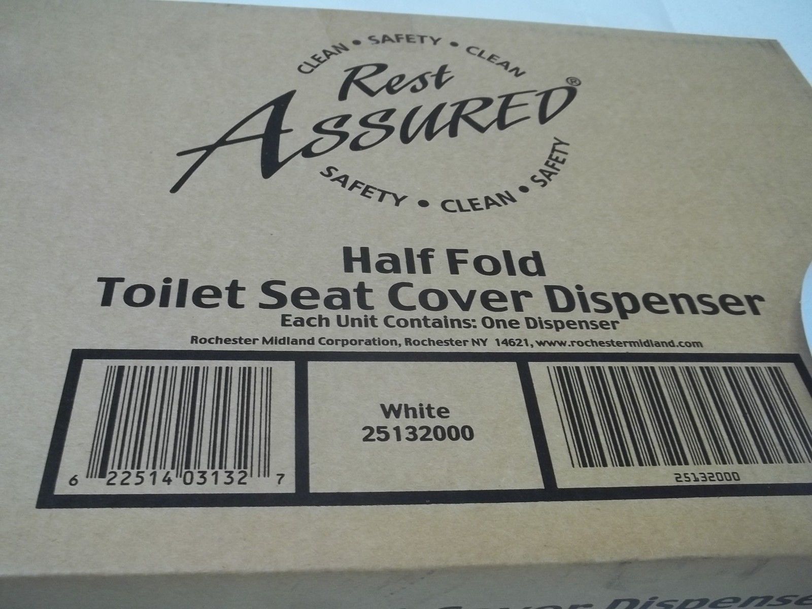ROCHESTER 25132000 HALF FOLD TOILET SEAT COVER DISPENSER(WHITE) NSMP