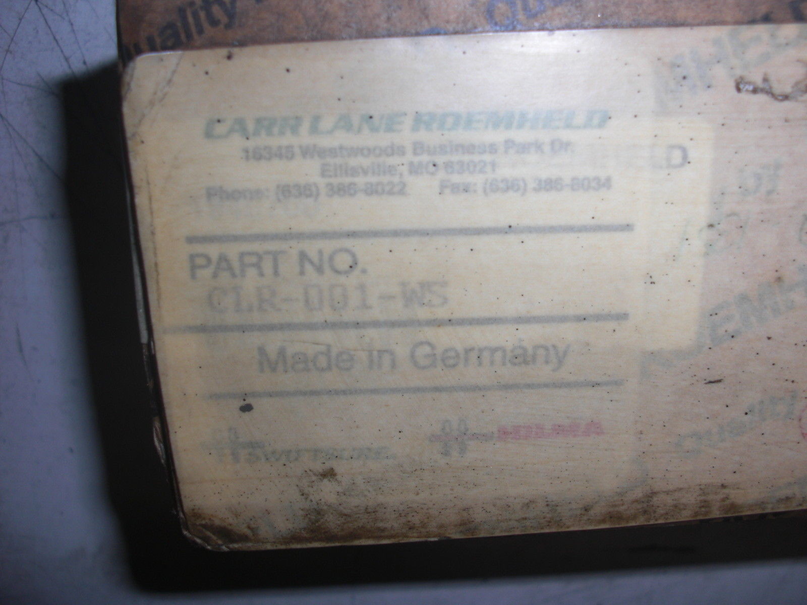 ROEMHELD CLR-001-WS WORK SUPPORTS NSNP IN THE BOX