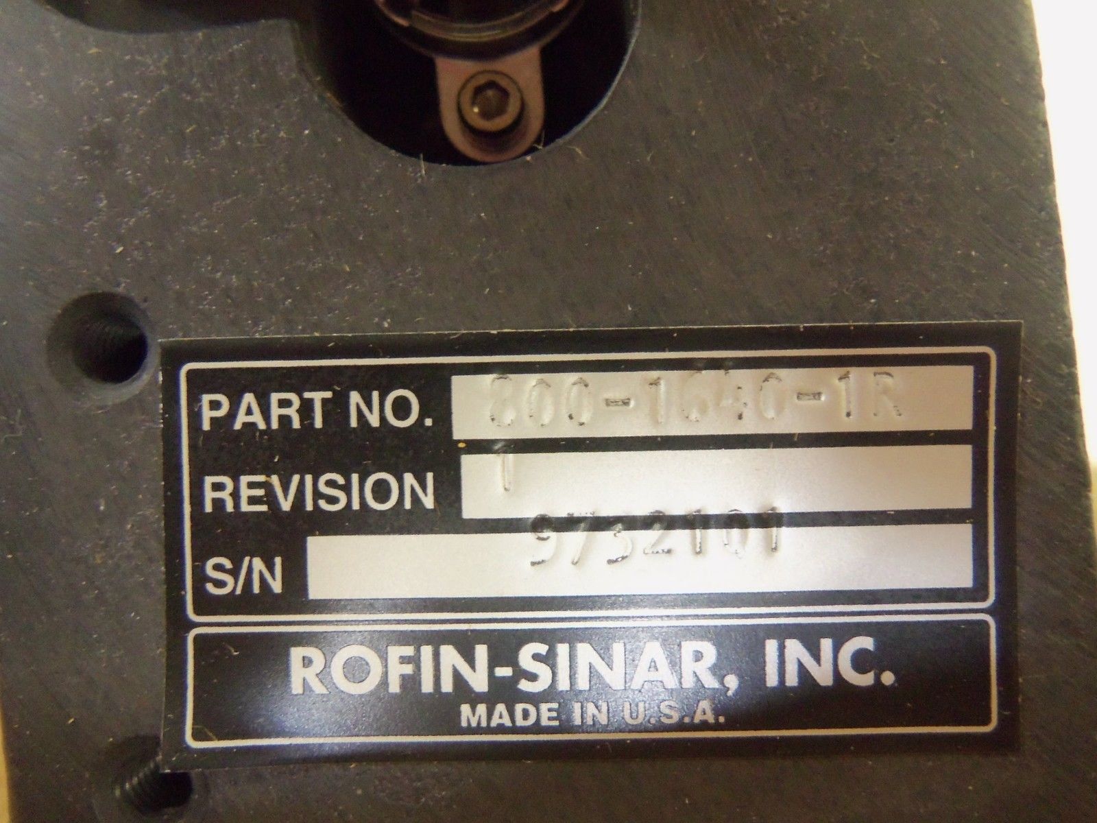 ROFIN-SINAR 800-1640-1R UNMP