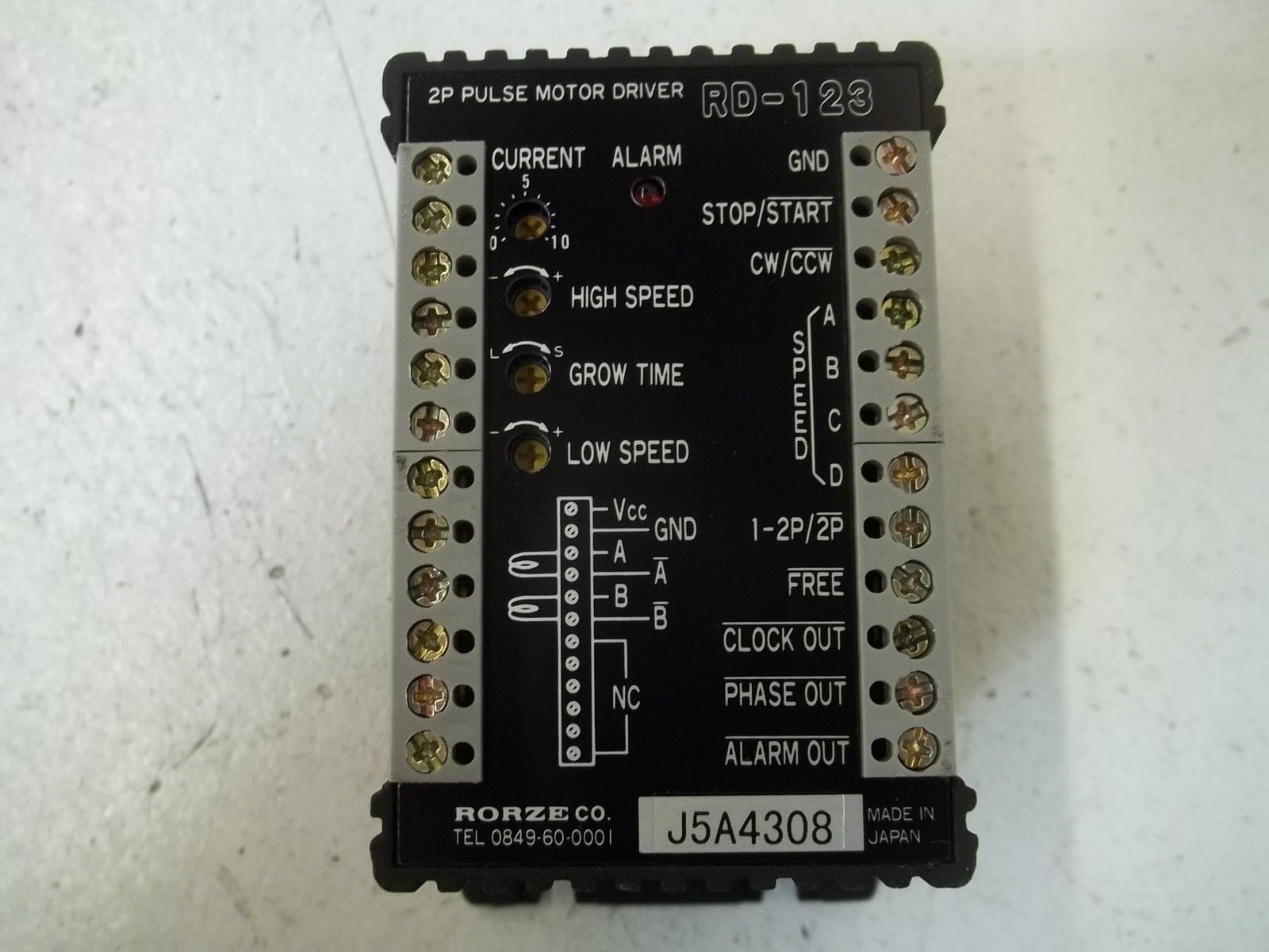 RORZE CO. RD-123 2P PULSE MOTOR DRIVE UNMP