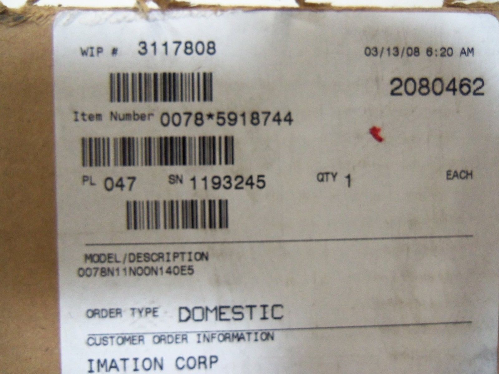 ROSEMOUNT 0078N11N00N140E5 TEMPERATURE SENSOR NSMP