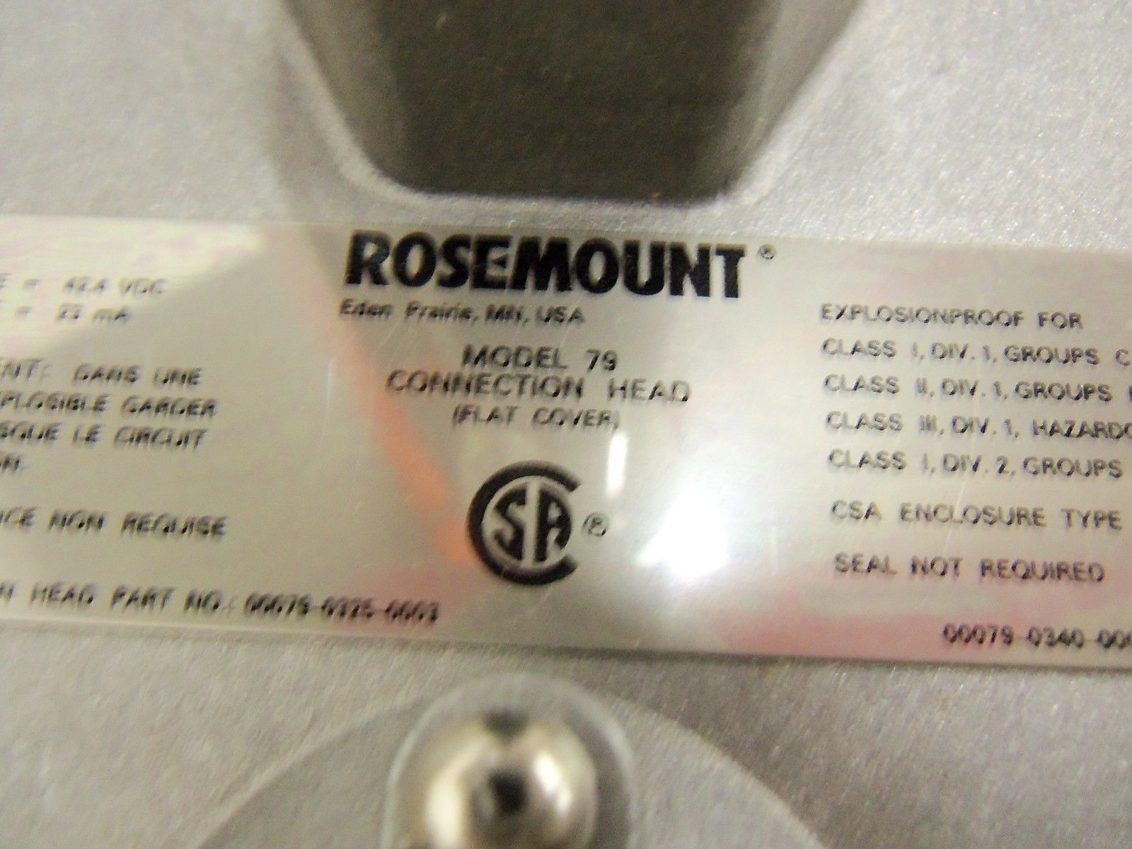 ROSEMOUNT 0079-0340-0002 NSMP