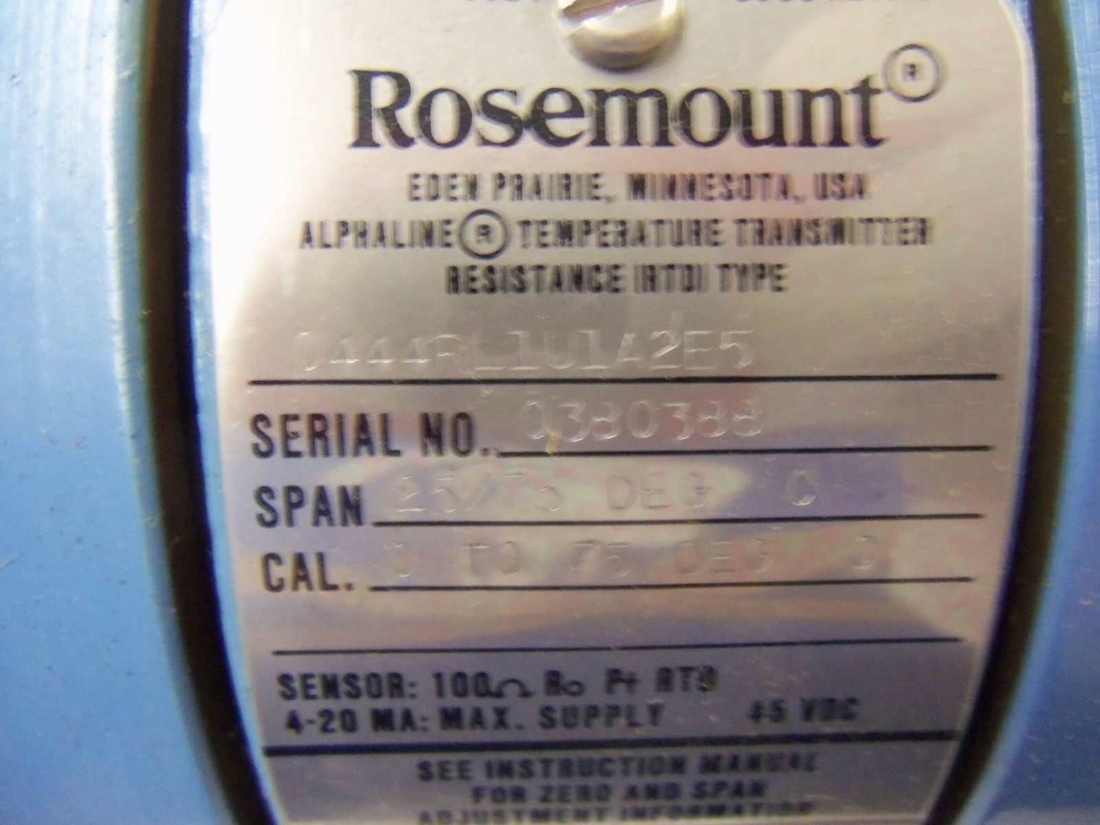 ROSEMOUNT 0444RL1U1A2E5 *NEW NO BOX*