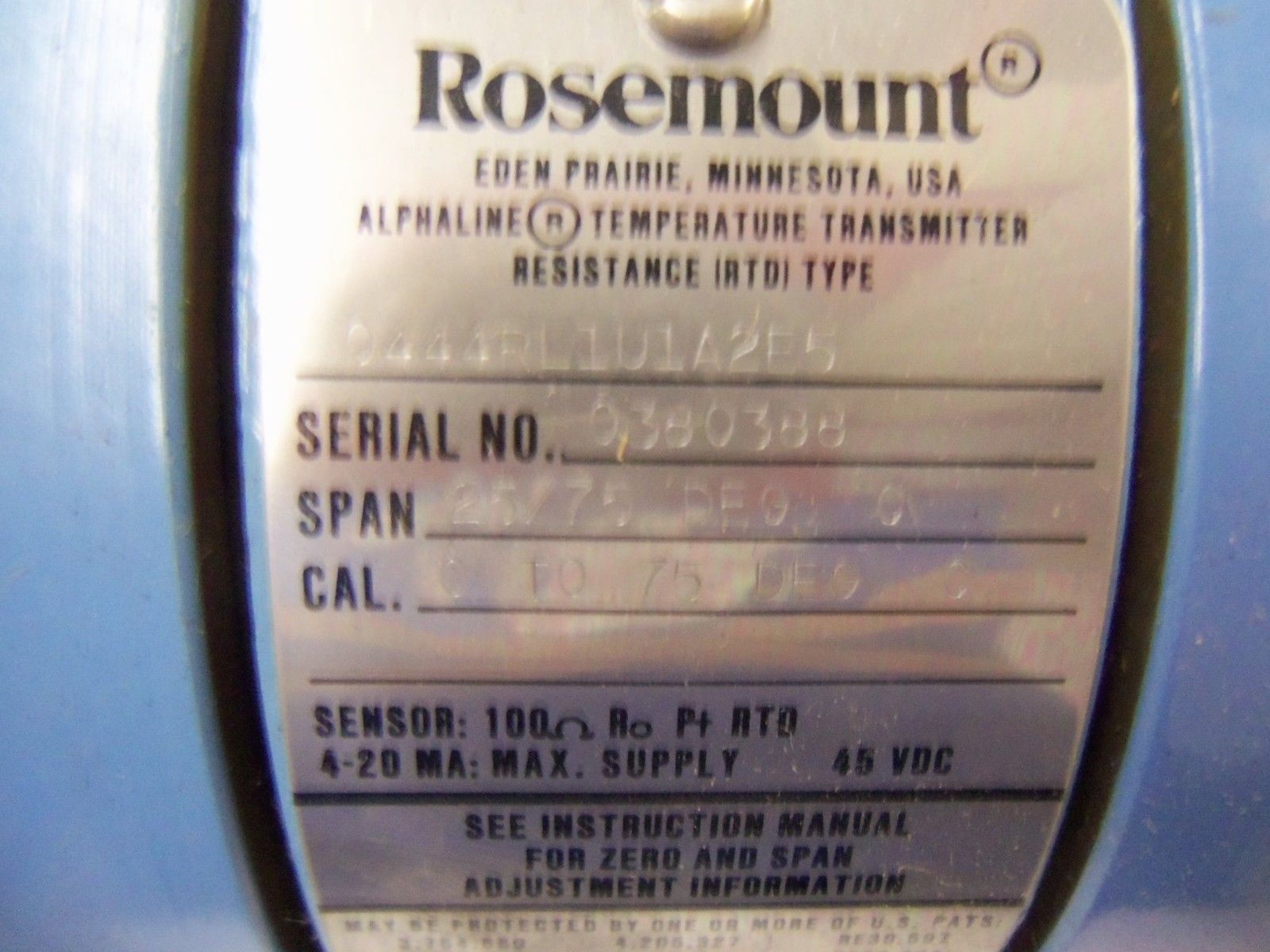 ROSEMOUNT 0444RL1U1A2E5 *NEW NO BOX*