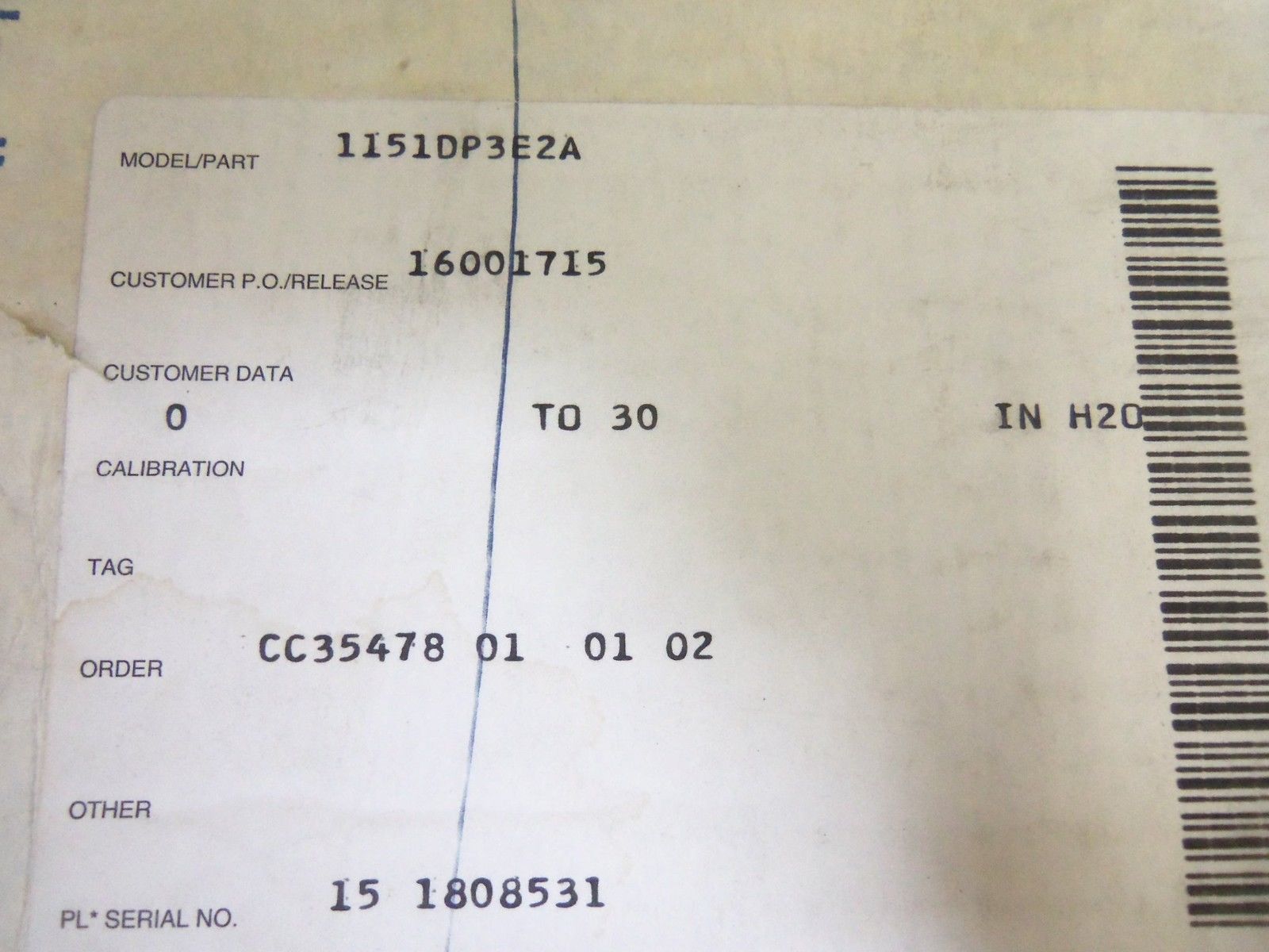 ROSEMOUNT 1151DP3E2A PRESSURE TRANSMITTER NSMP