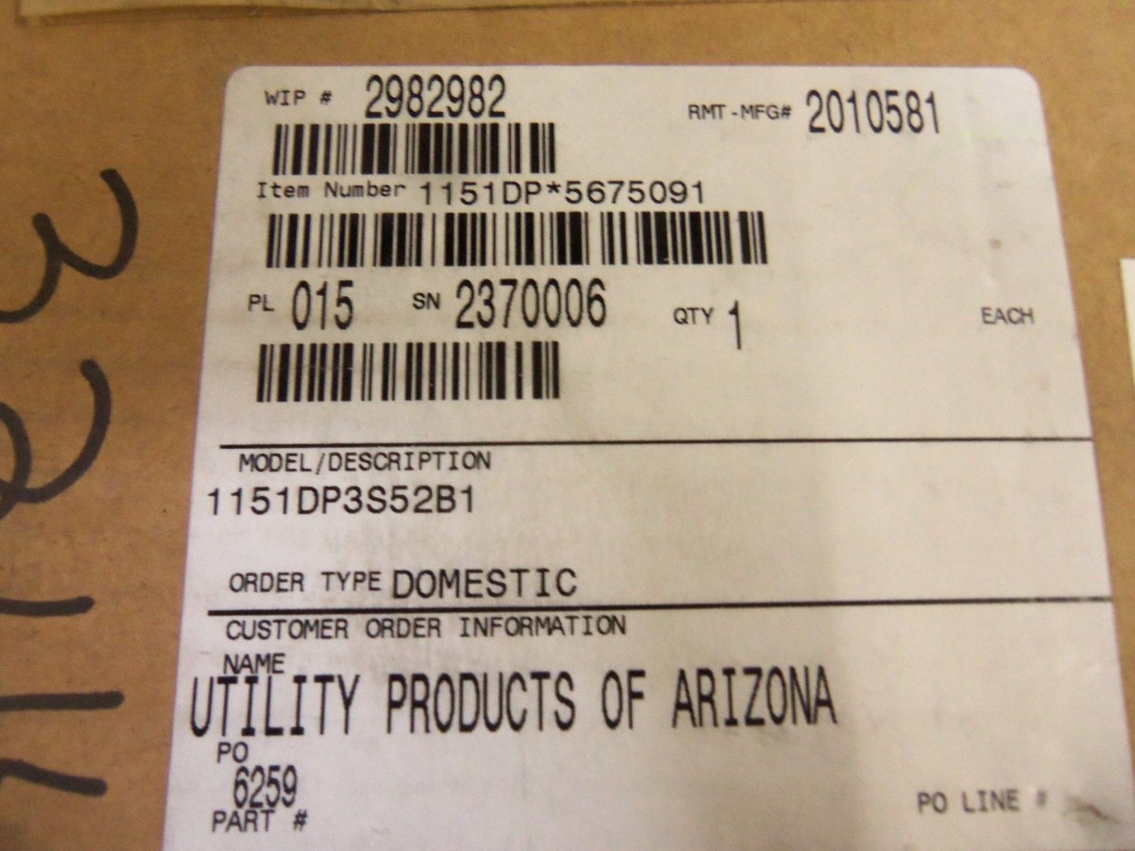 ROSEMOUNT 1151DP3S52B1 PRESSURE TRANSMITTER NSMP