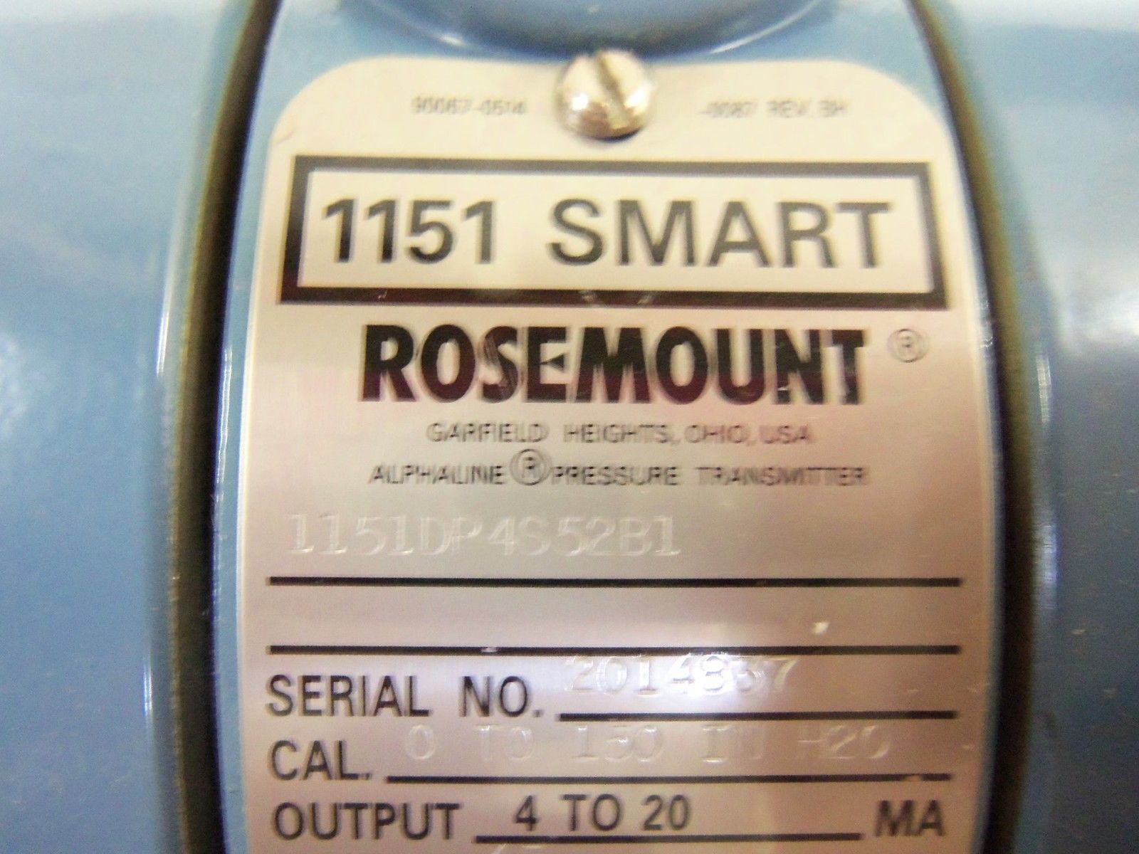 ROSEMOUNT 1151DP4S52B1 TRANSMITTER NSNP