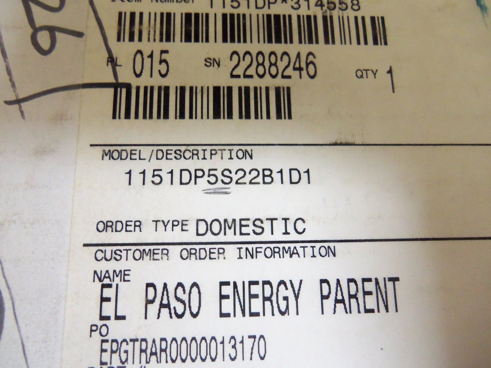 ROSEMOUNT 1151DP5S22B1D1 TRANSMITTER NSMP