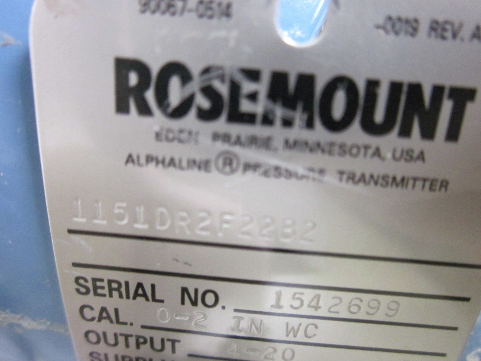 ROSEMOUNT 1151DR2F22B2 UNMP