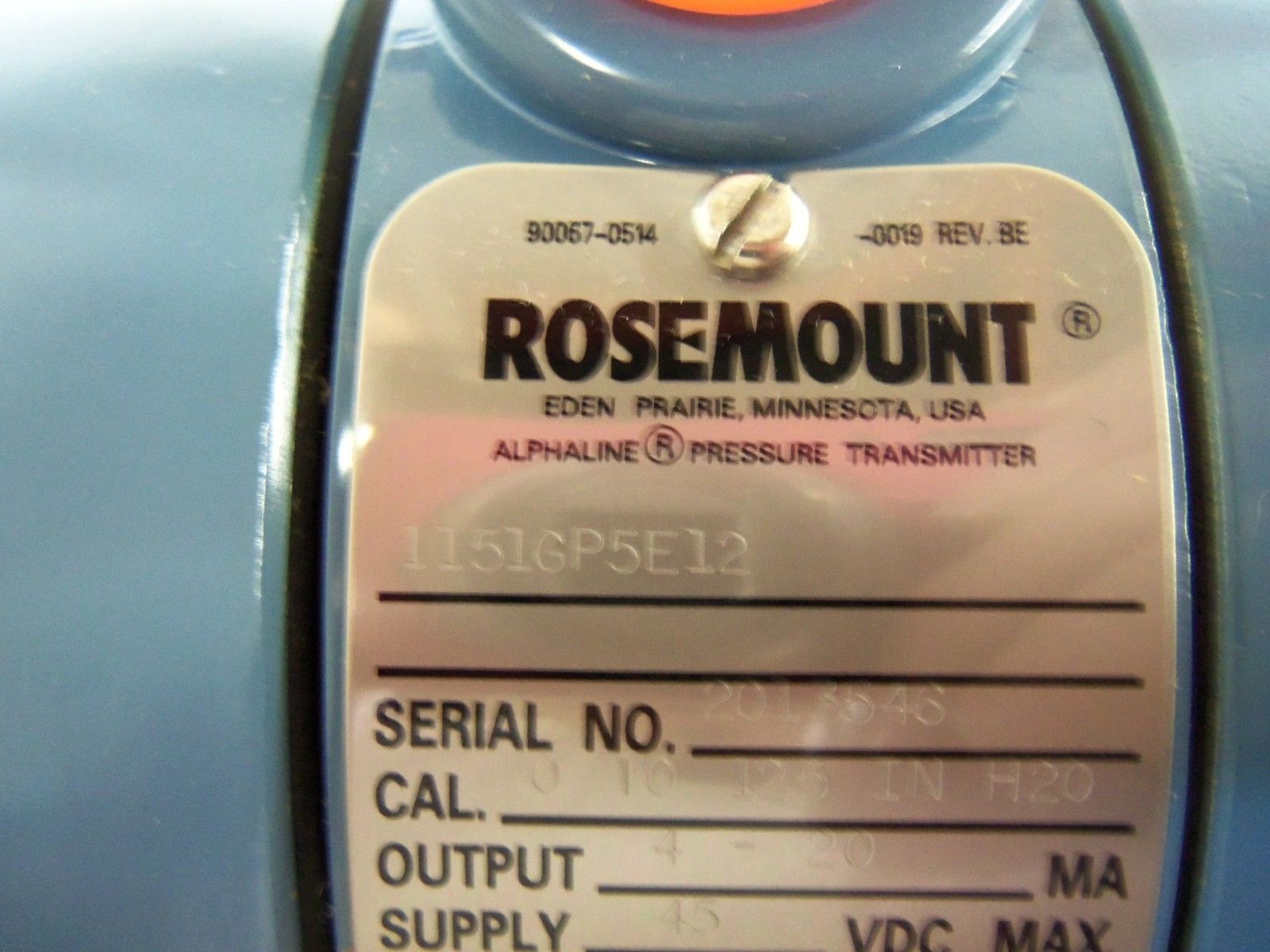 ROSEMOUNT 1151GP5E12 TRANSMITTER NSMP