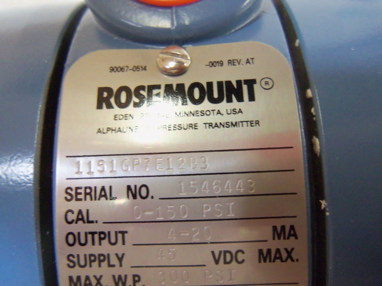 ROSEMOUNT 1151GP7E12B3 TRANSMITTER NSMP