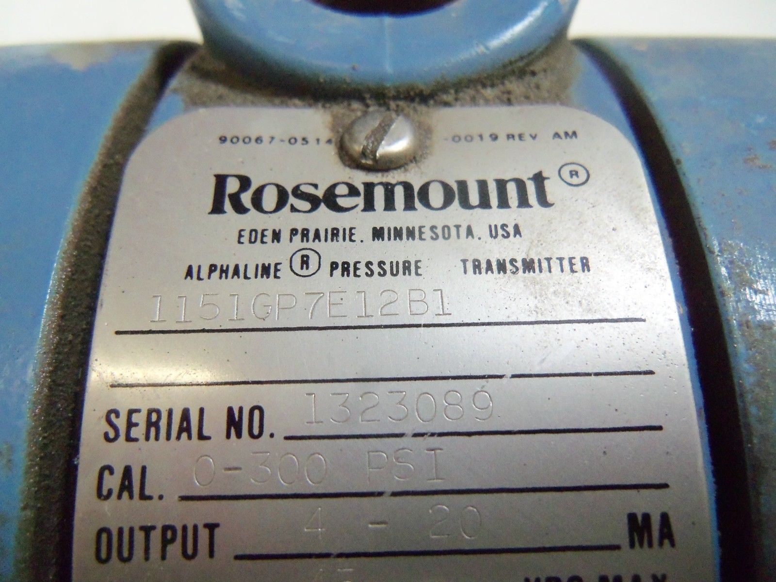 ROSEMOUNT 1151GP7E12B1 TRANSMITTER UNMP