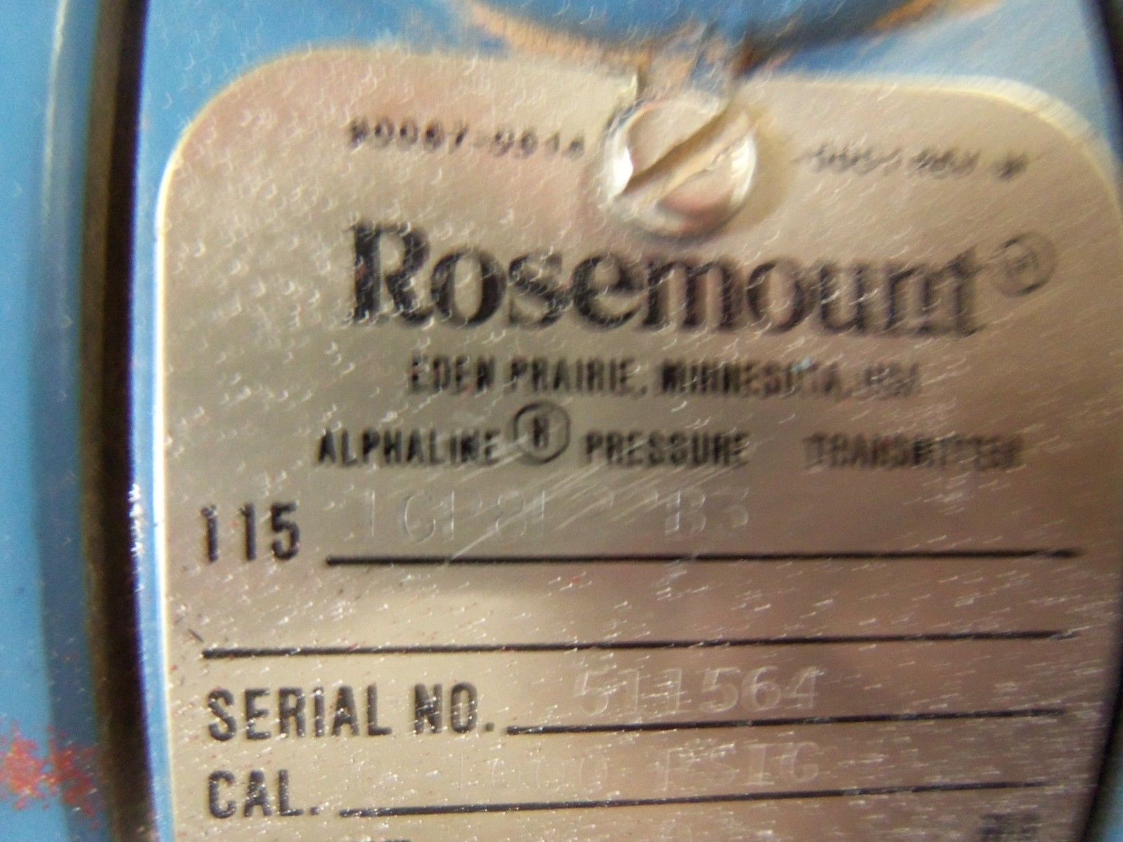 ROSEMOUNT 1151GP8E22B3 TRANSMITTER UNMP