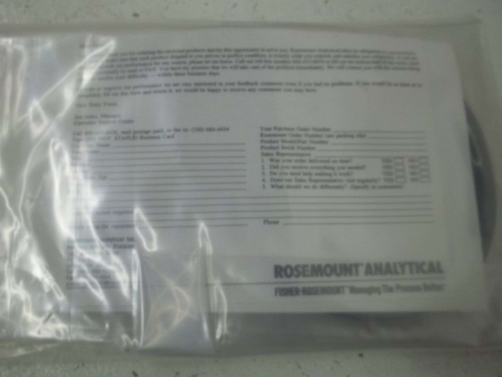 ROSEMOUNT 1A97824G01 NSMP